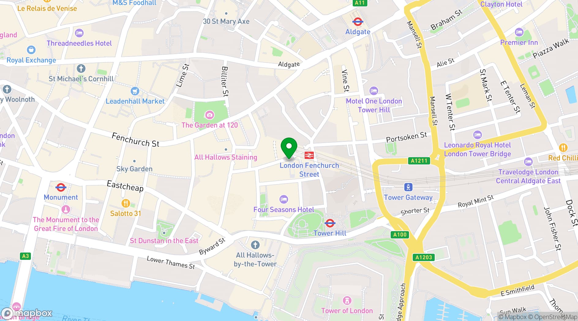 Map showing Savage Garden