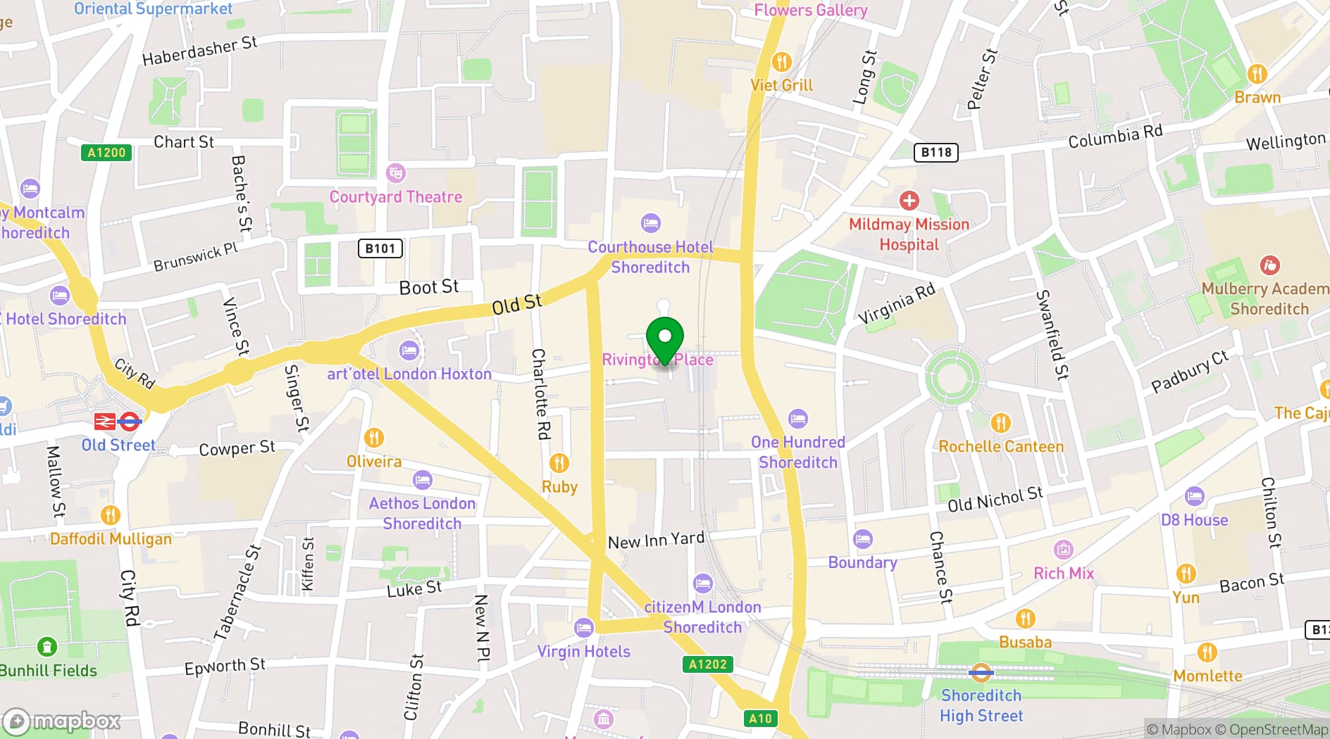 Map showing The Butter & Bread Collection