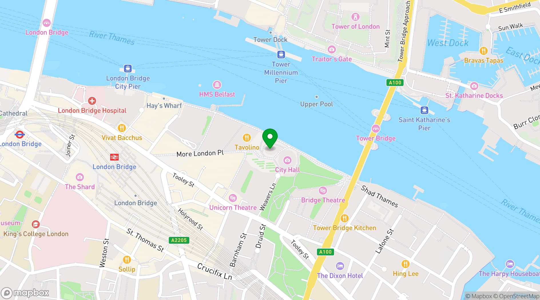 Map showing The Glasshouse Terrace