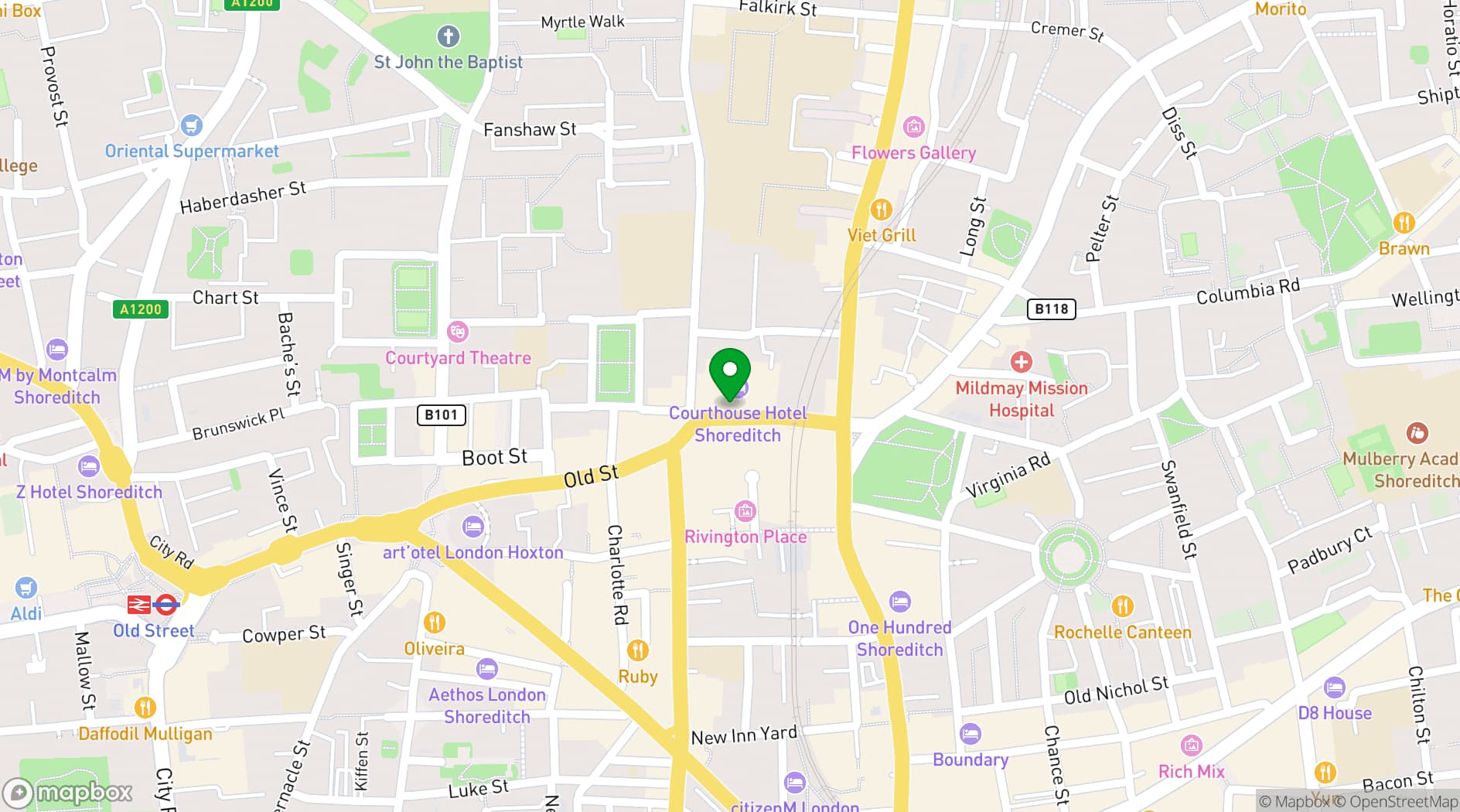 Map showing Upper 5th