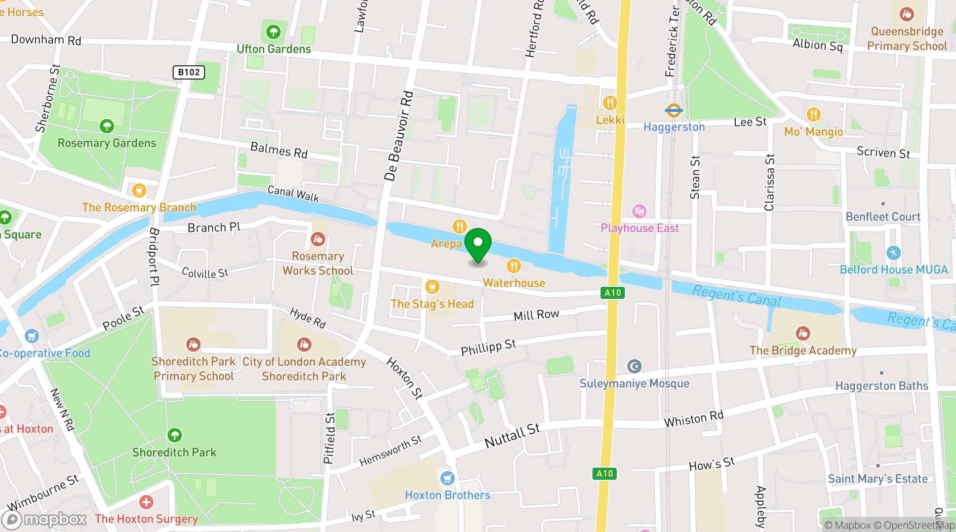 Map showing ORSMAN ROAD STUDIOS