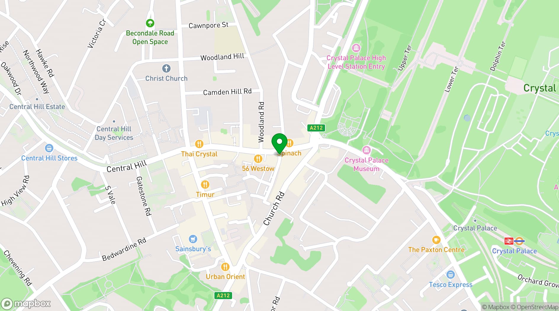 Map showing Escape