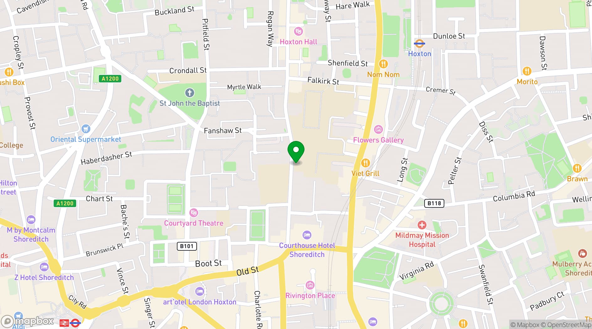 Map showing OKN1