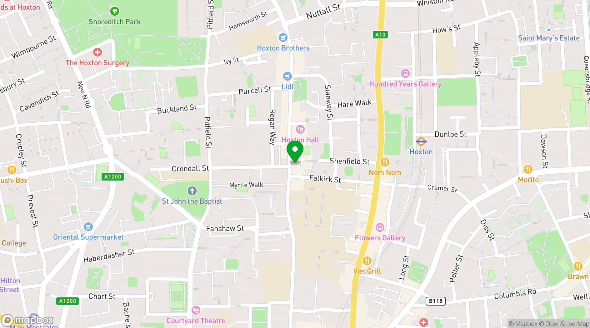 Map showing Sugarlandia