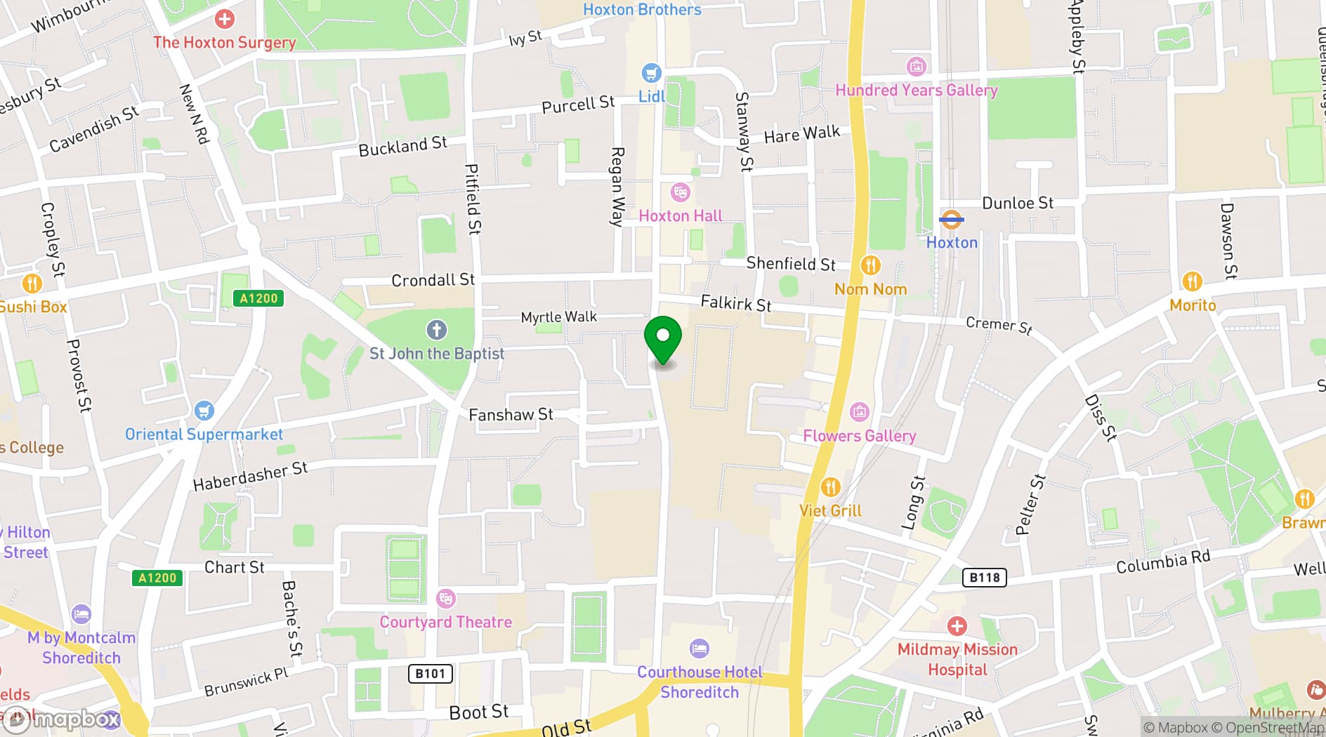 Map showing The Macbeth