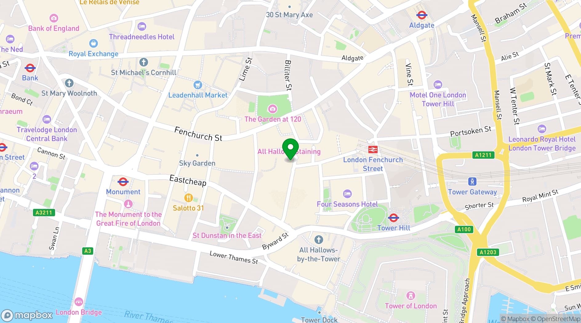 Map showing The Corn Exchange