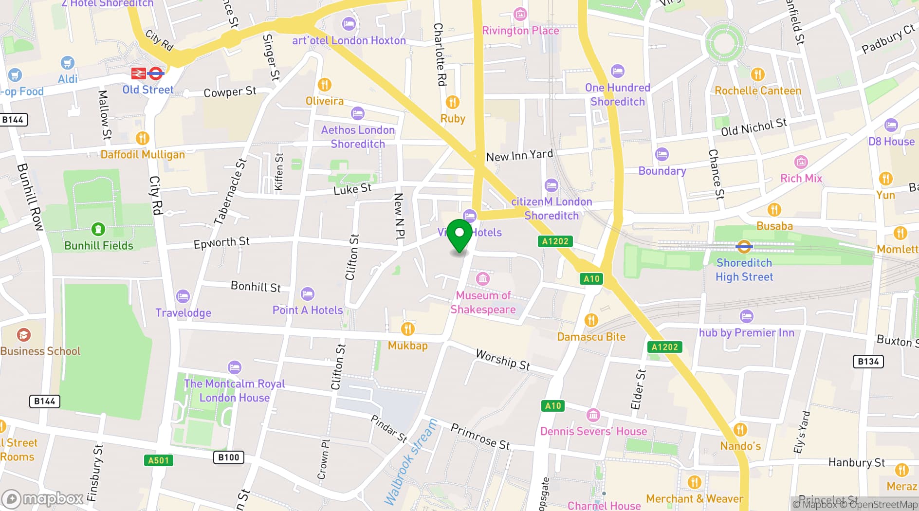 Map showing The Drum Labs
