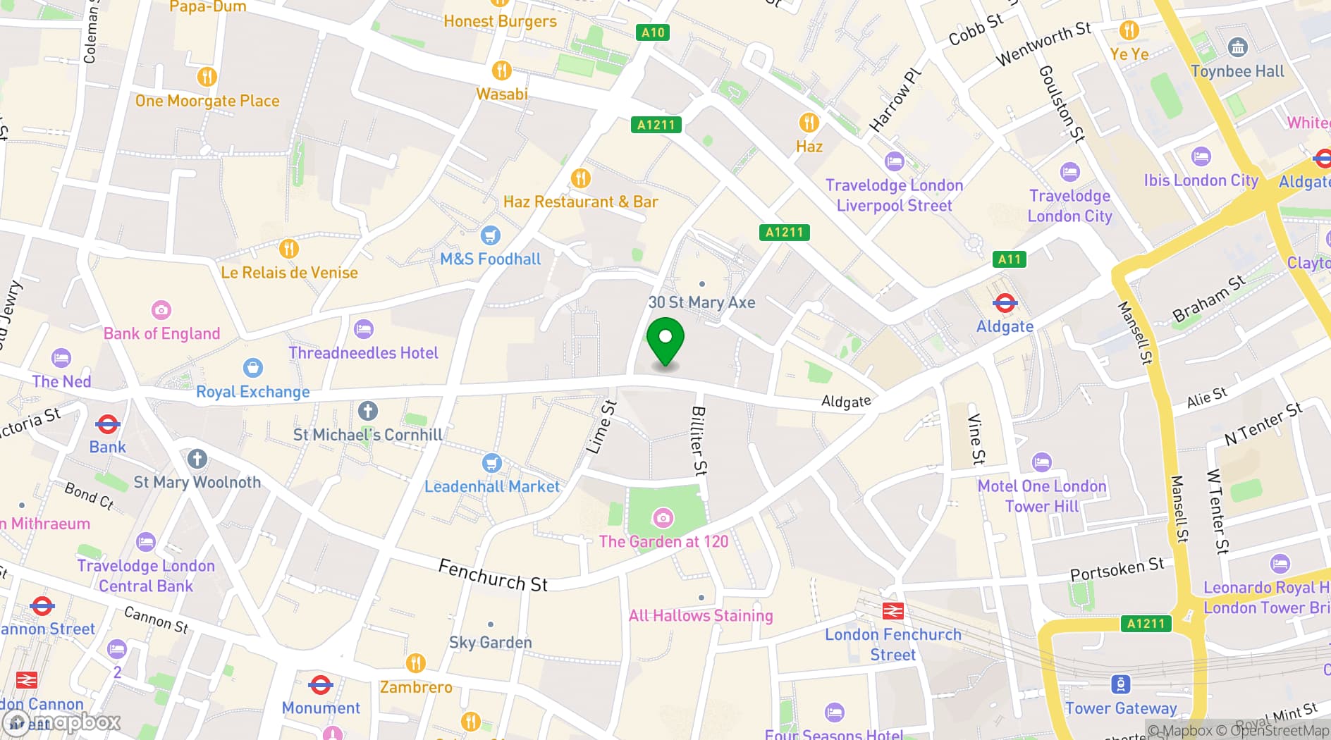 Map showing Theatre Deli