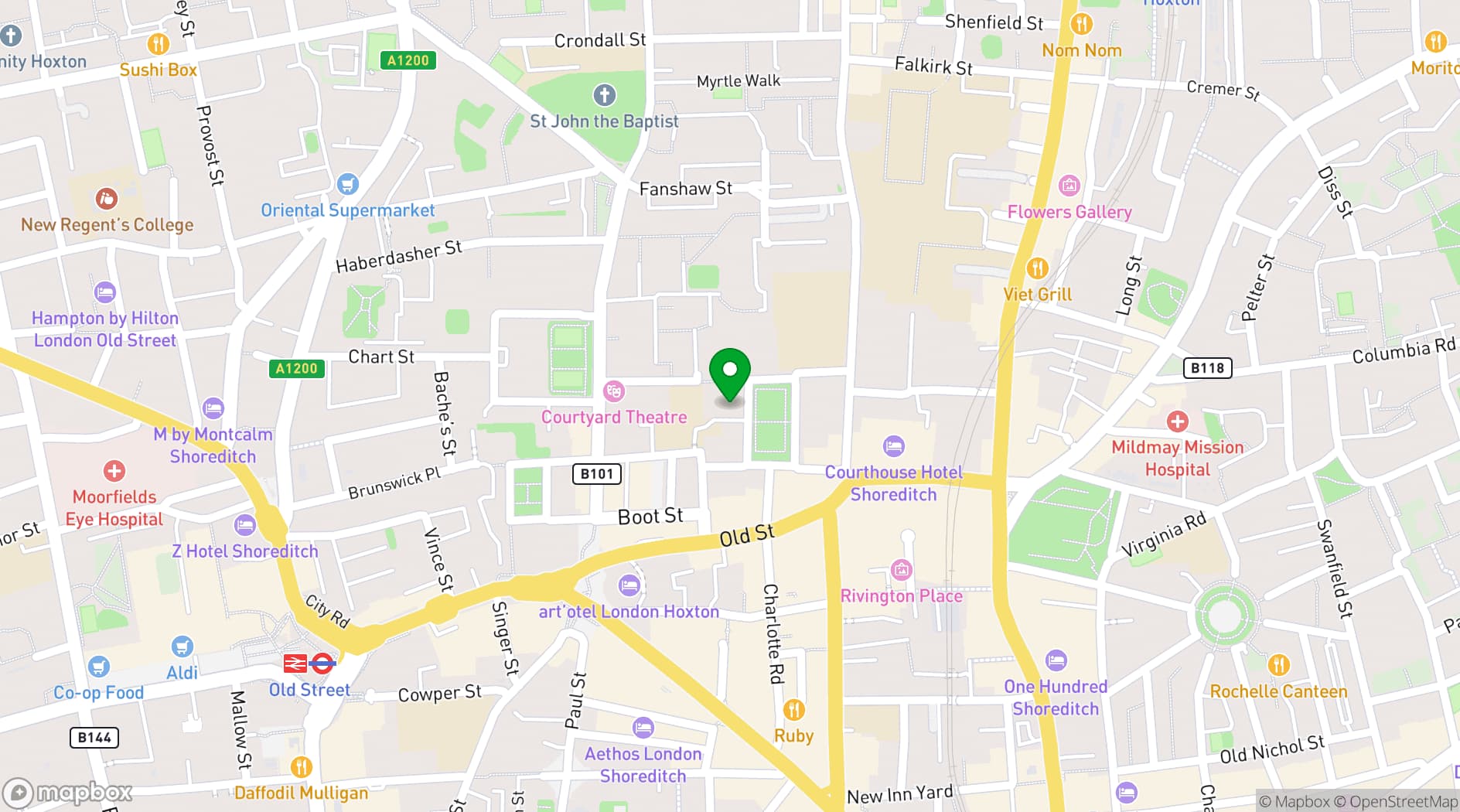 Map showing Happiness Forgets