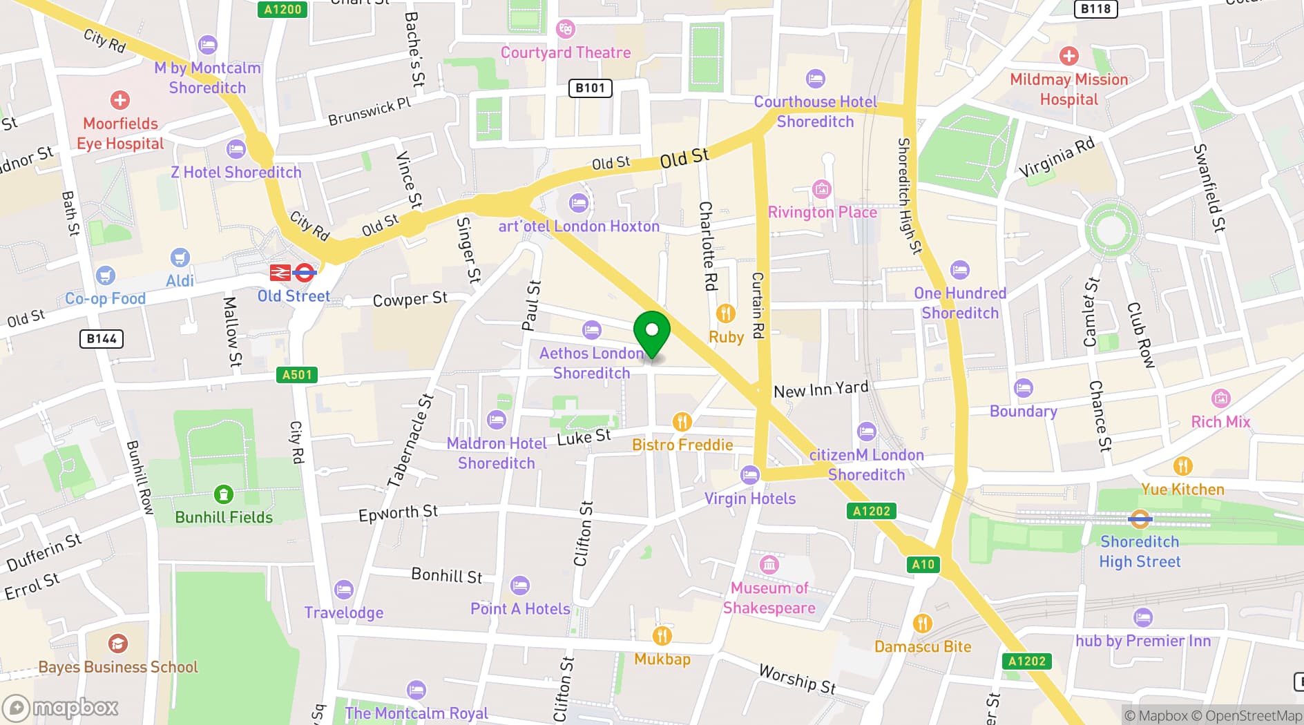 Map showing The Griffin