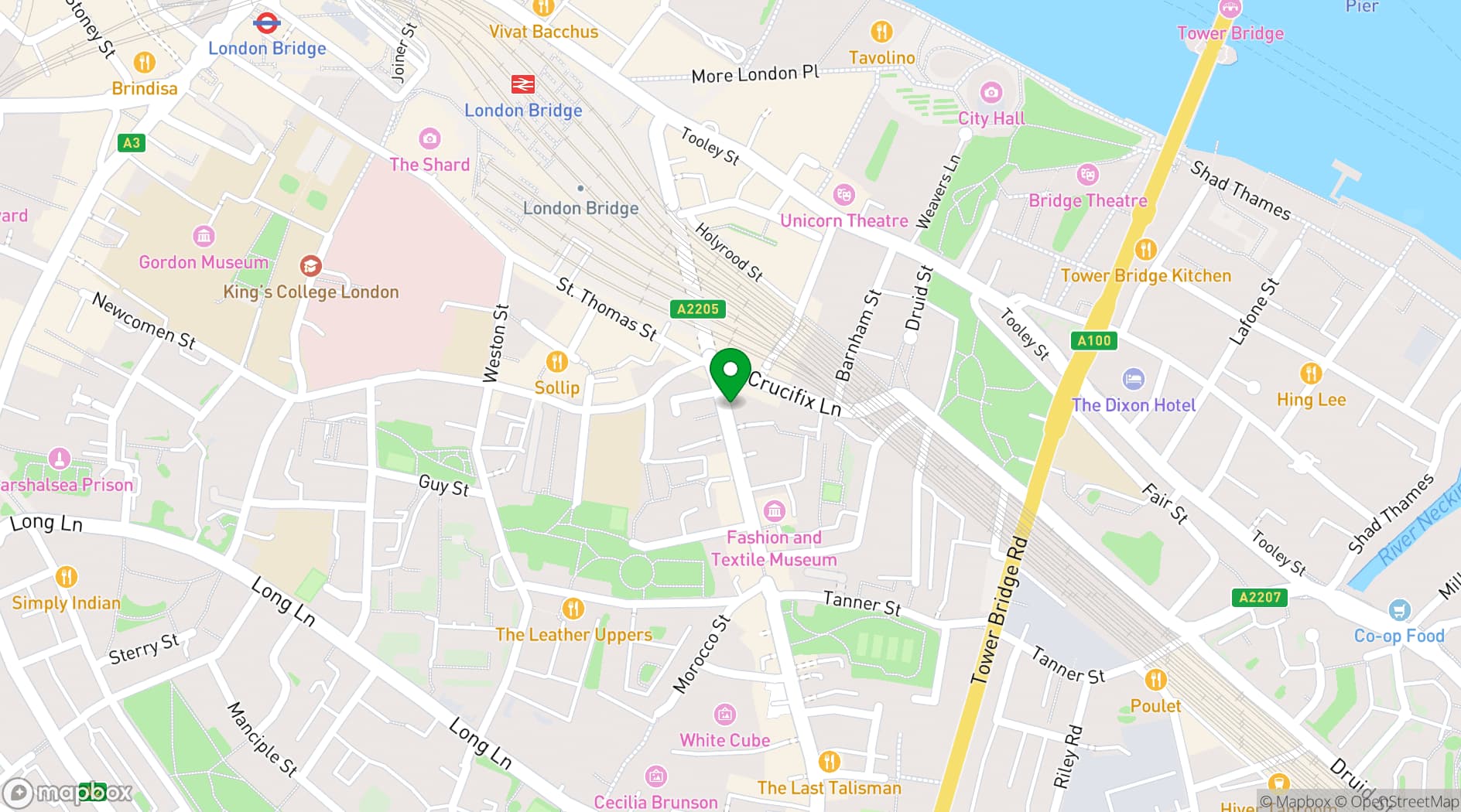 Map showing Lahpet Larder