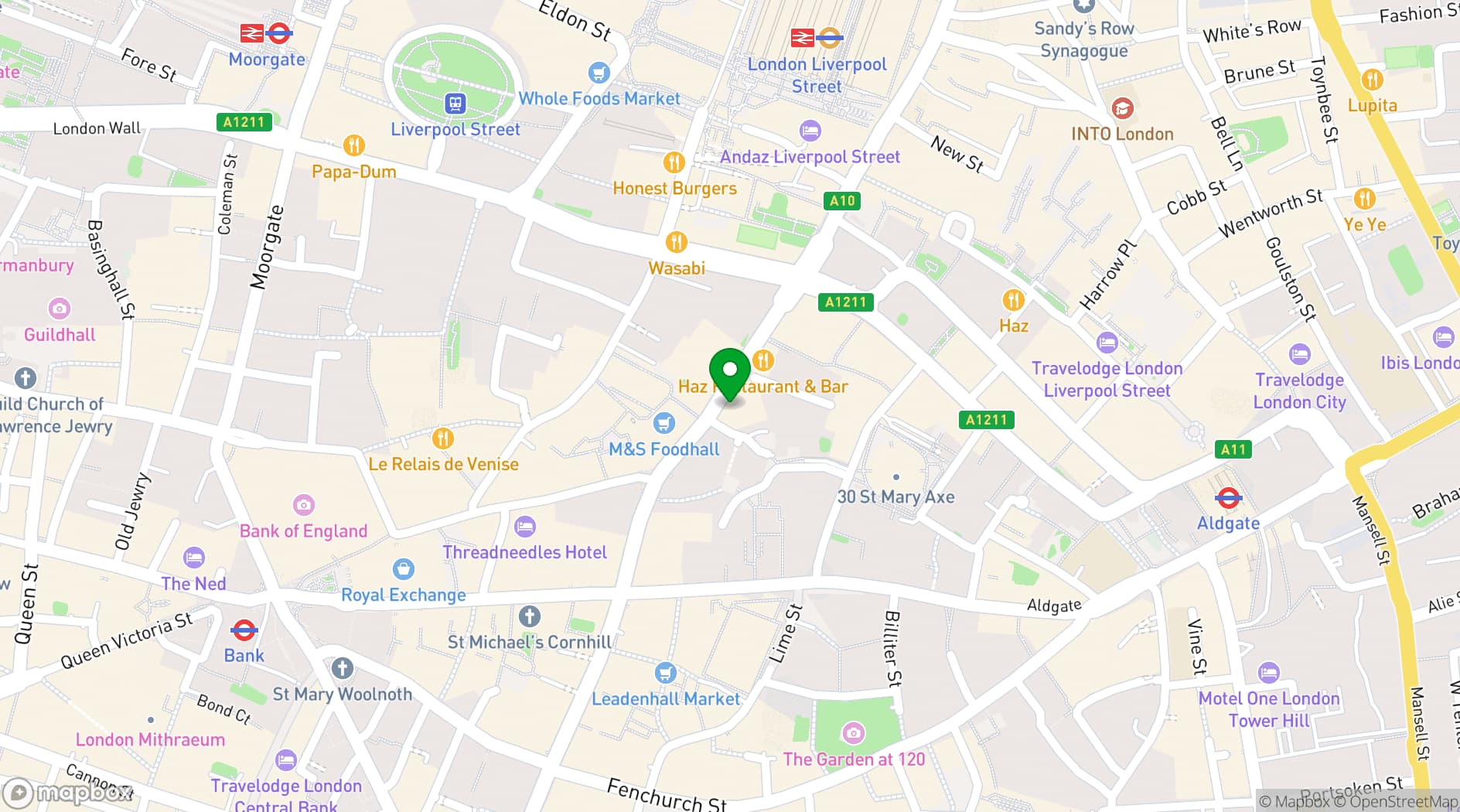 Map showing Christmas at Horizon 22 Events
