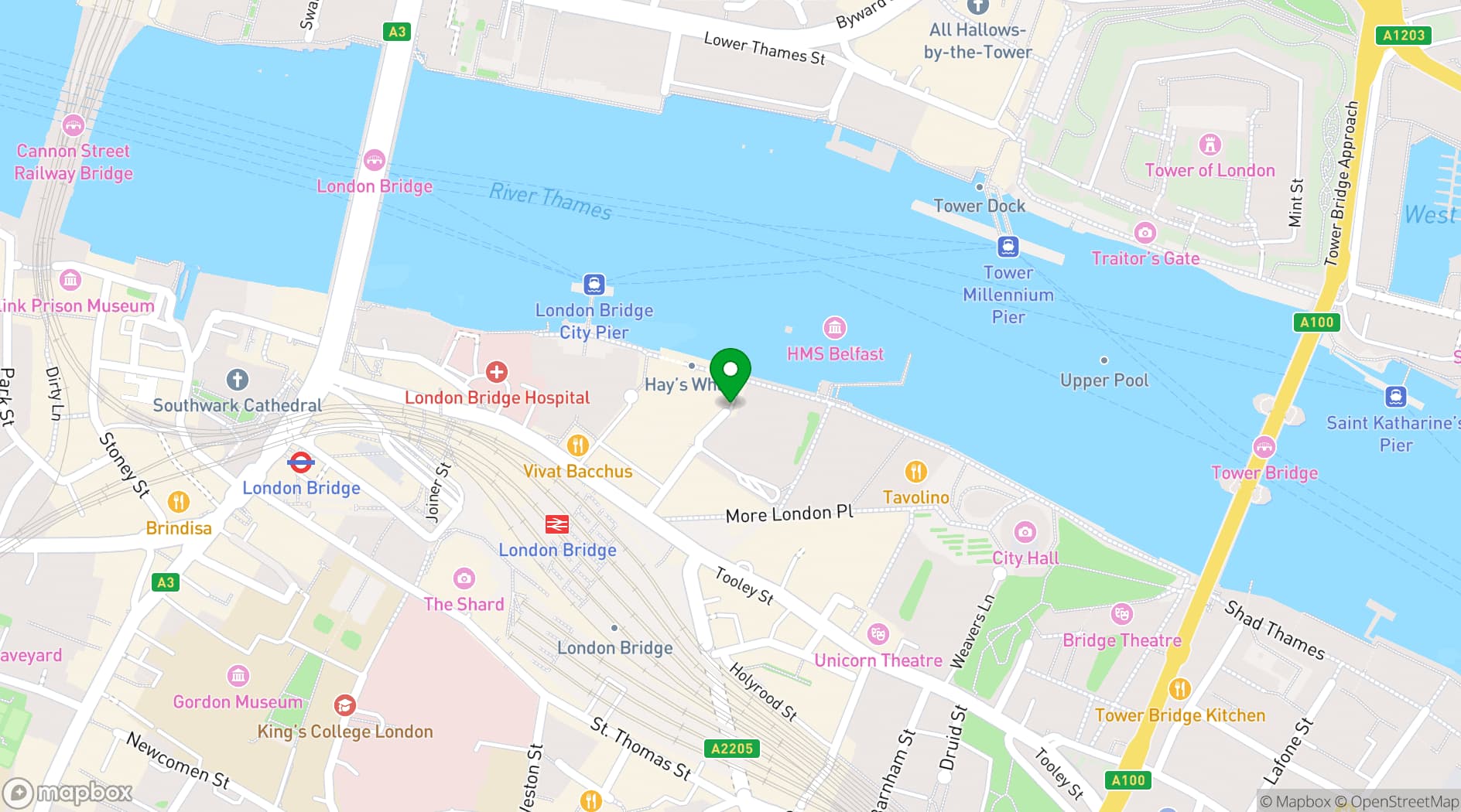 Map showing The Alexander Hay