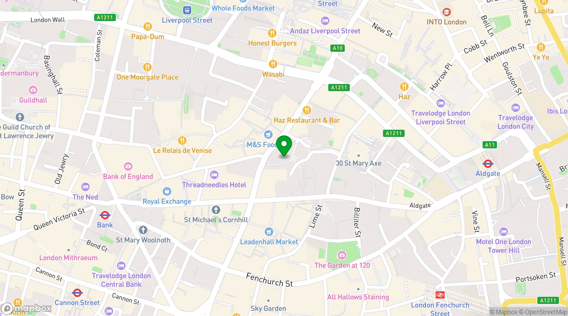 Map showing Horizon 22 Events