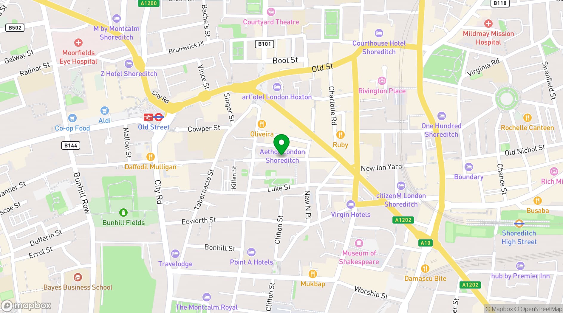Map showing Willow Street