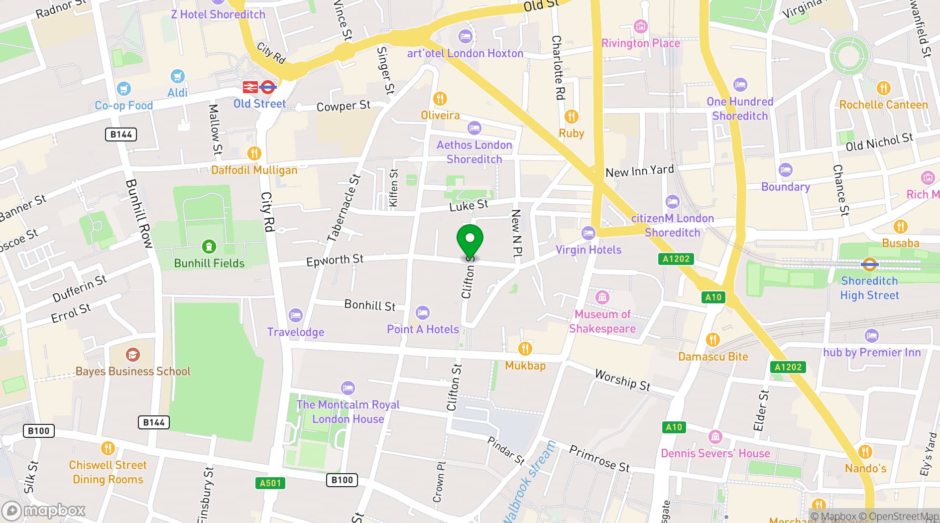 Map showing Rhapsody Studio