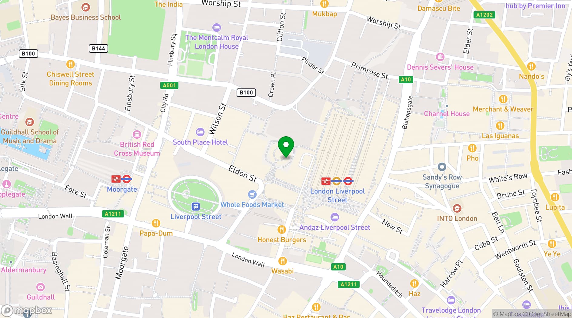 Map showing The Games Parlour