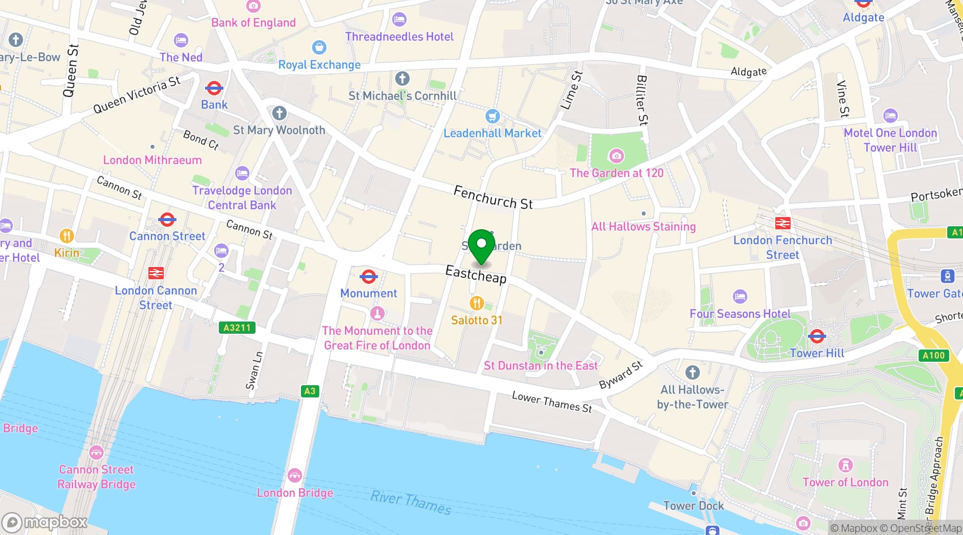 Map showing Simmons | Monument