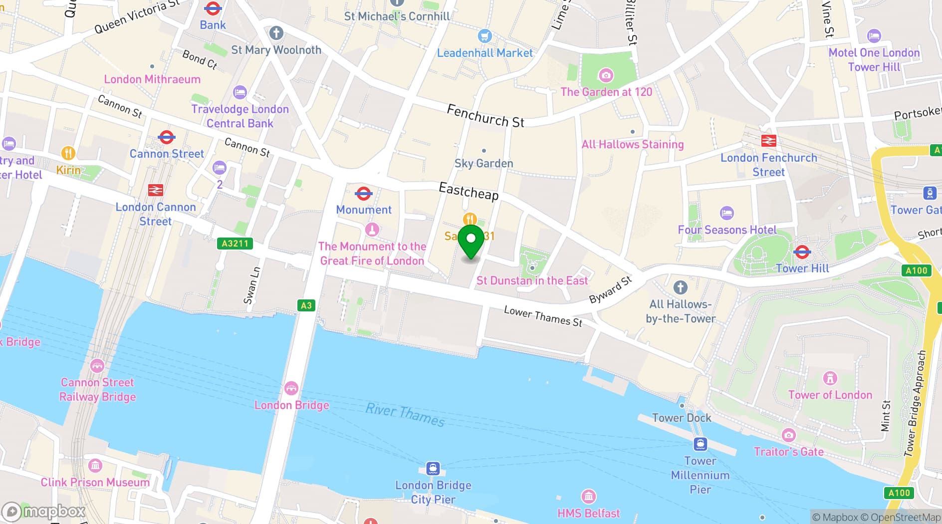 Map showing ICfS