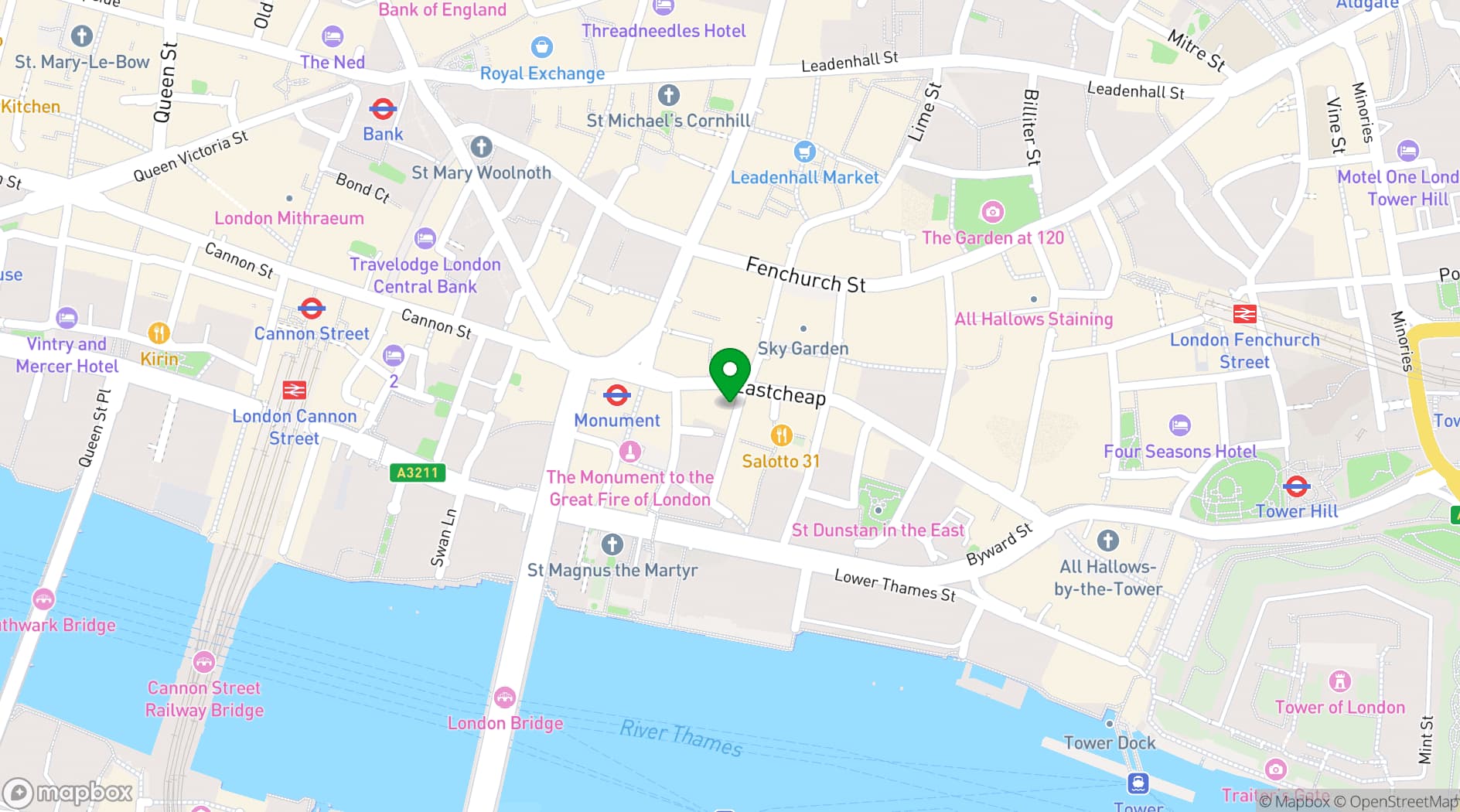 Map showing Steam Wine Bar