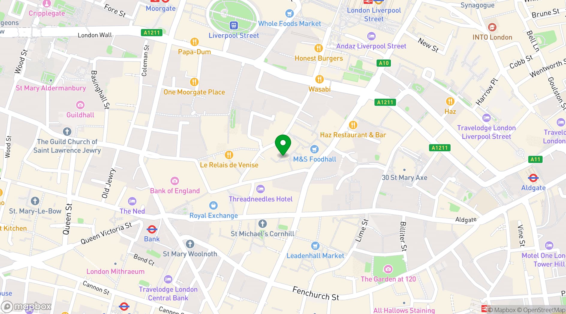 Map showing Andrea Adams Court 