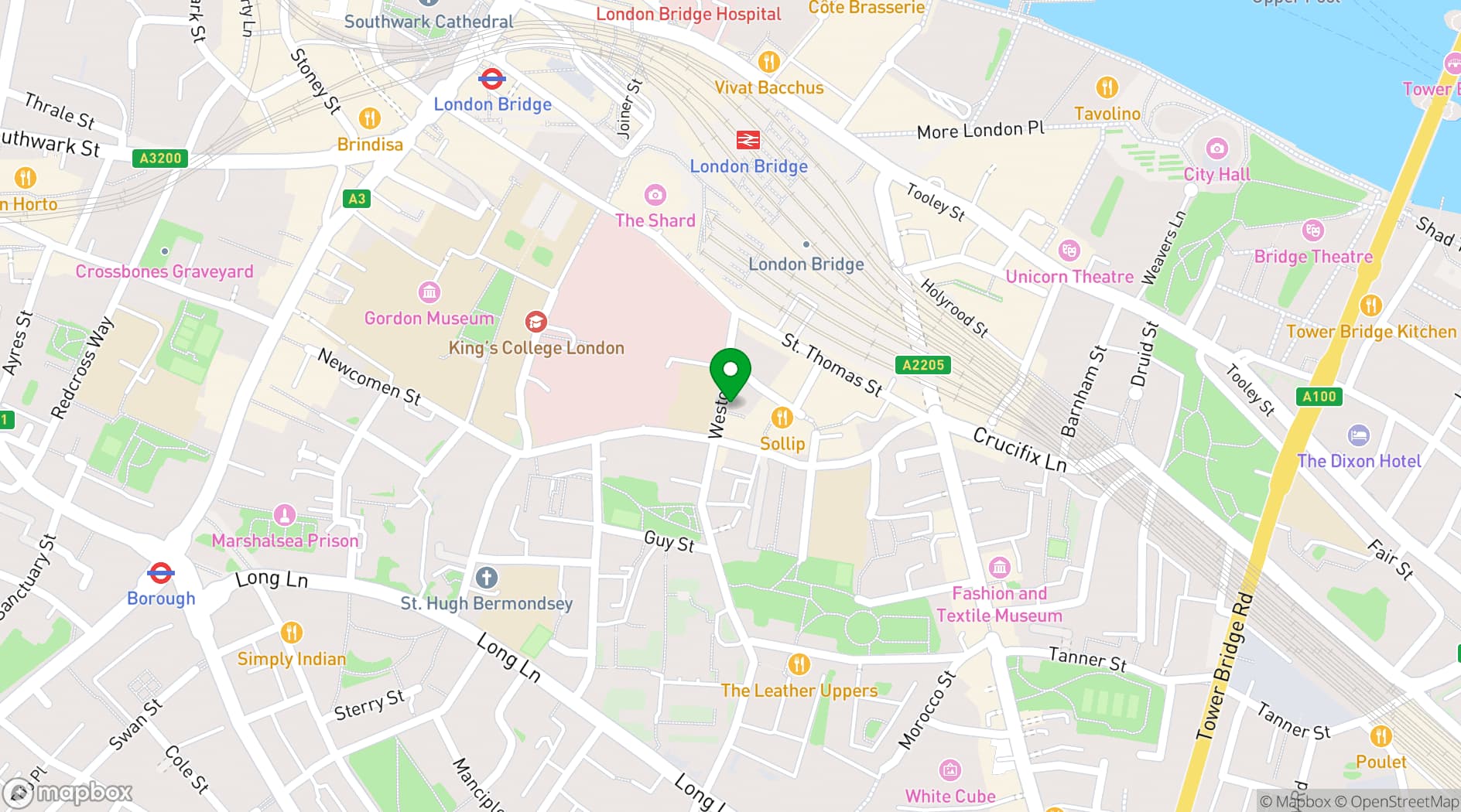 Map showing Yoga London Studio