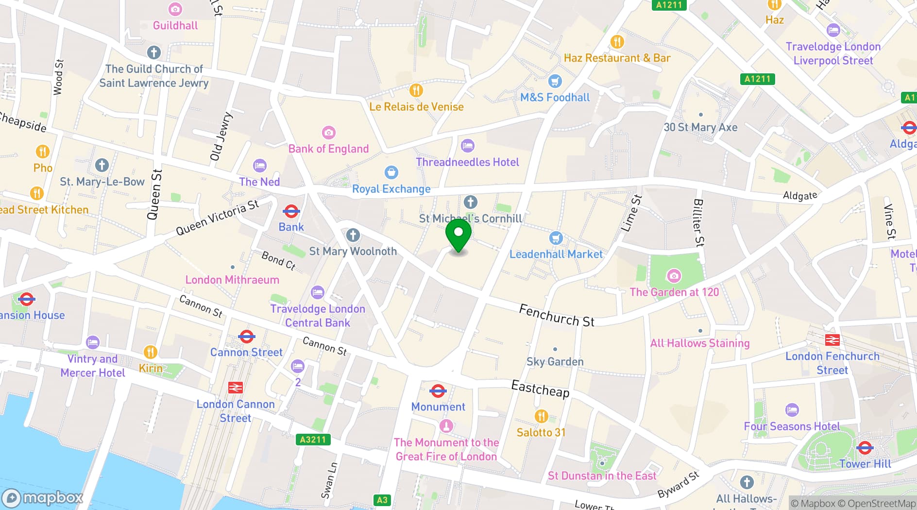 Map showing Escape Hunt London Oxford Street