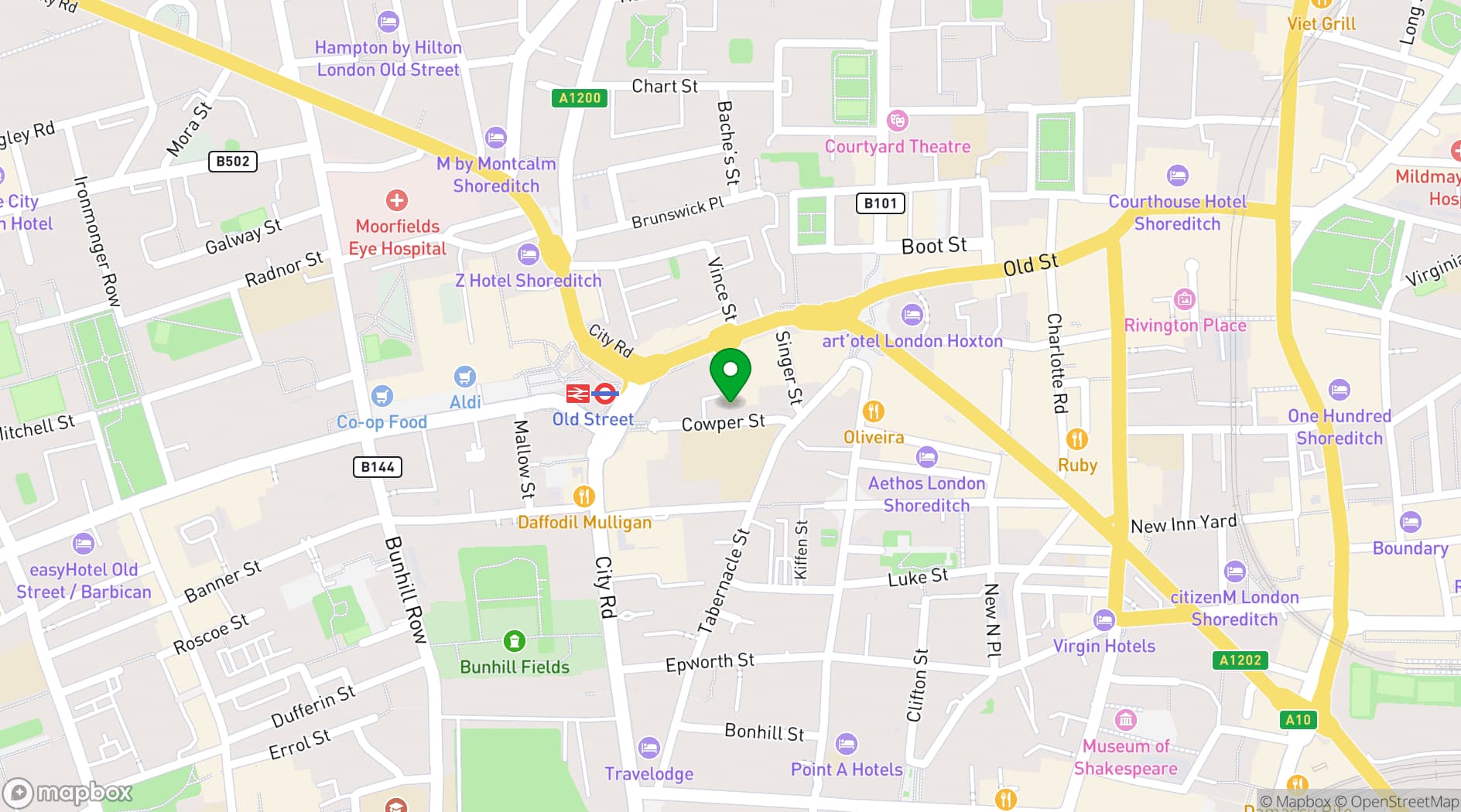 Map showing Civo Tech Junction