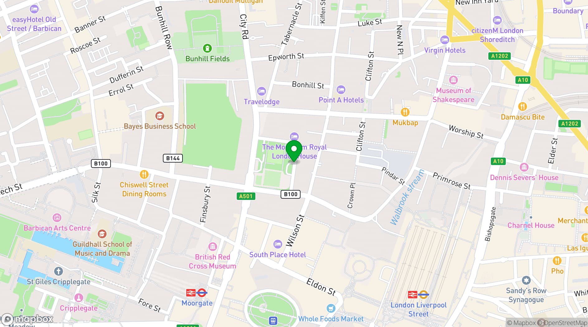 Map showing Festibowl