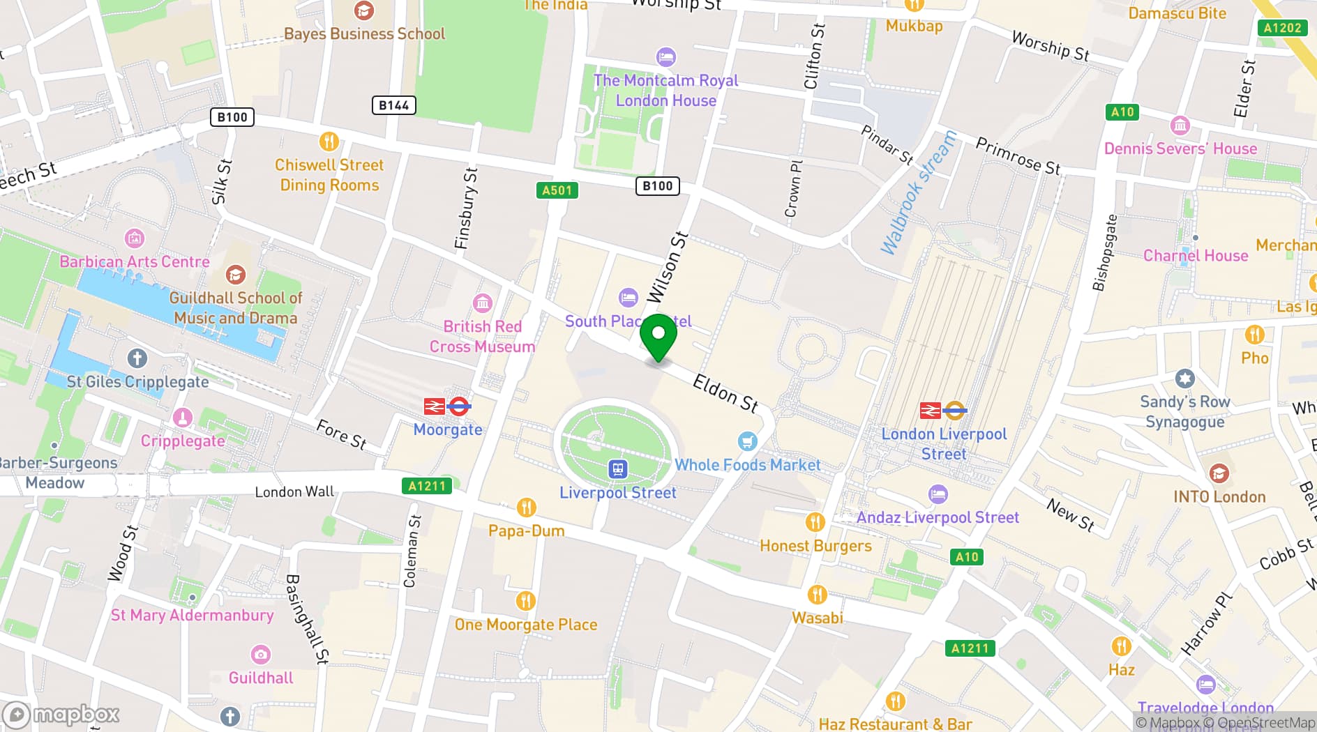 Map showing CodeNode