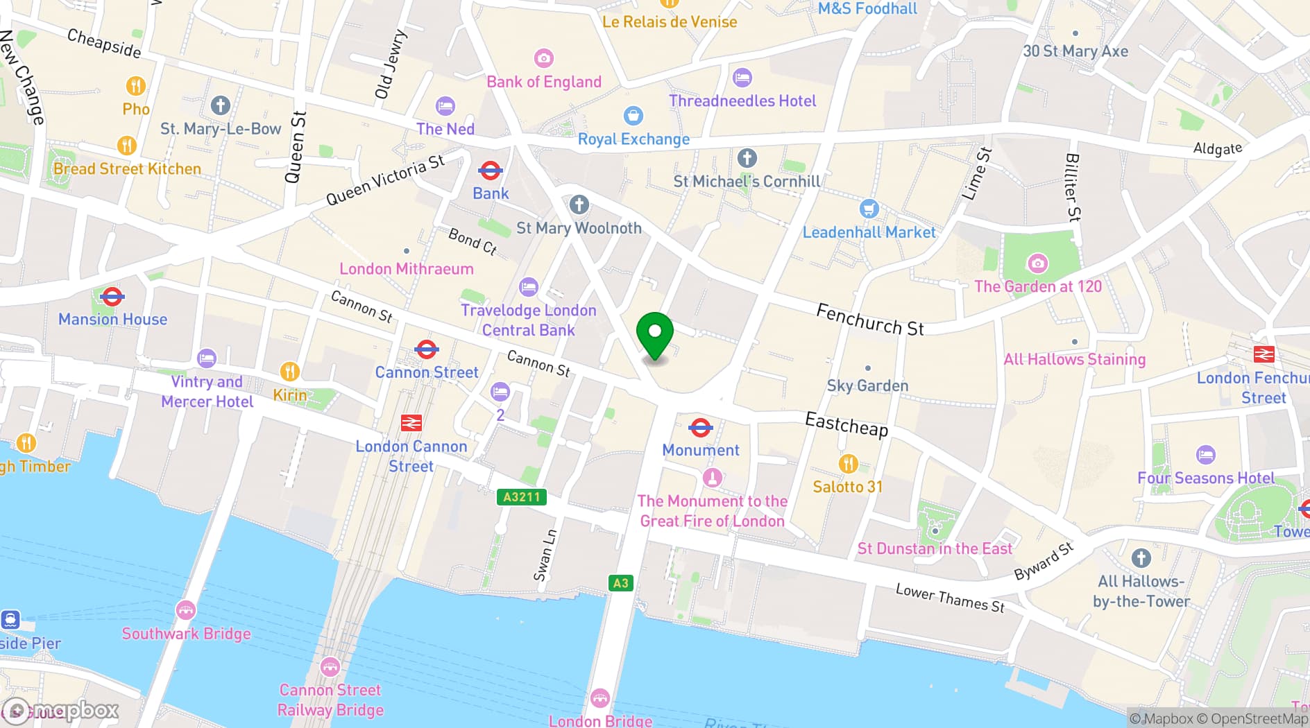 Map showing The Wolseley City
