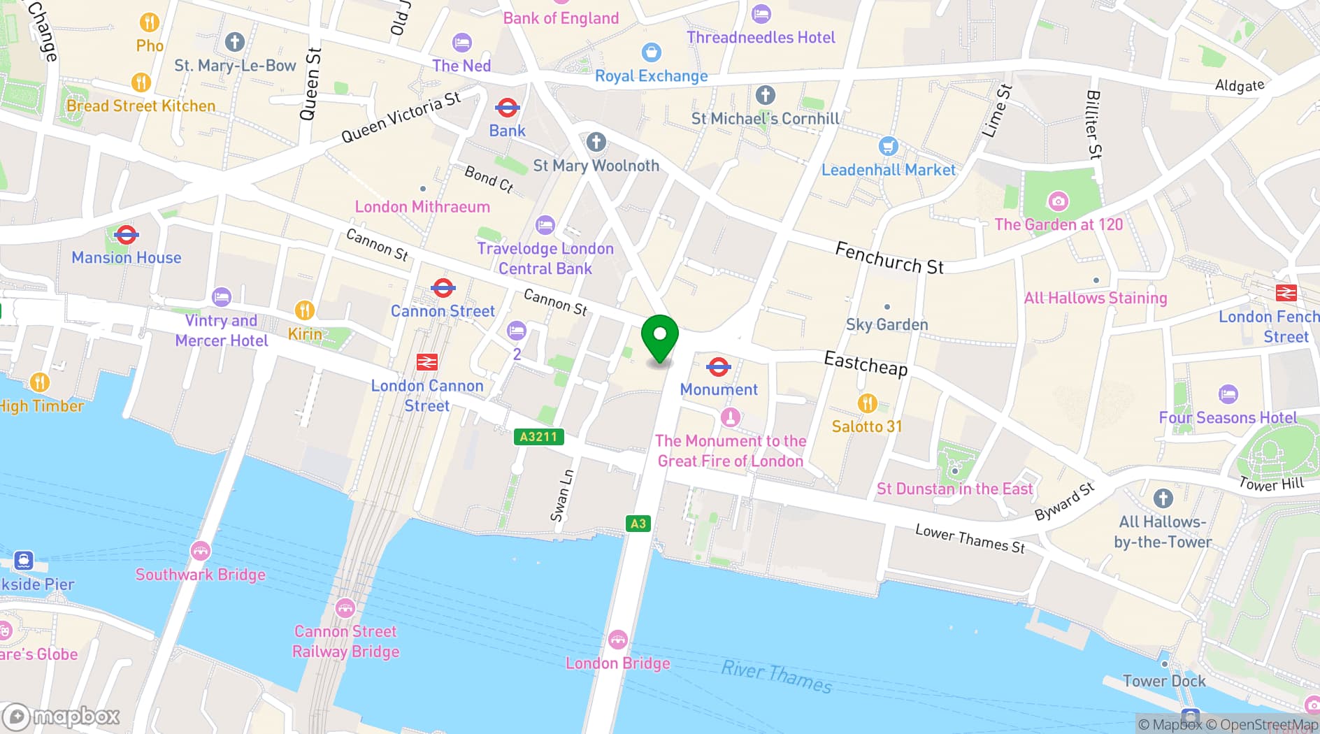Map showing Meet in Place King William