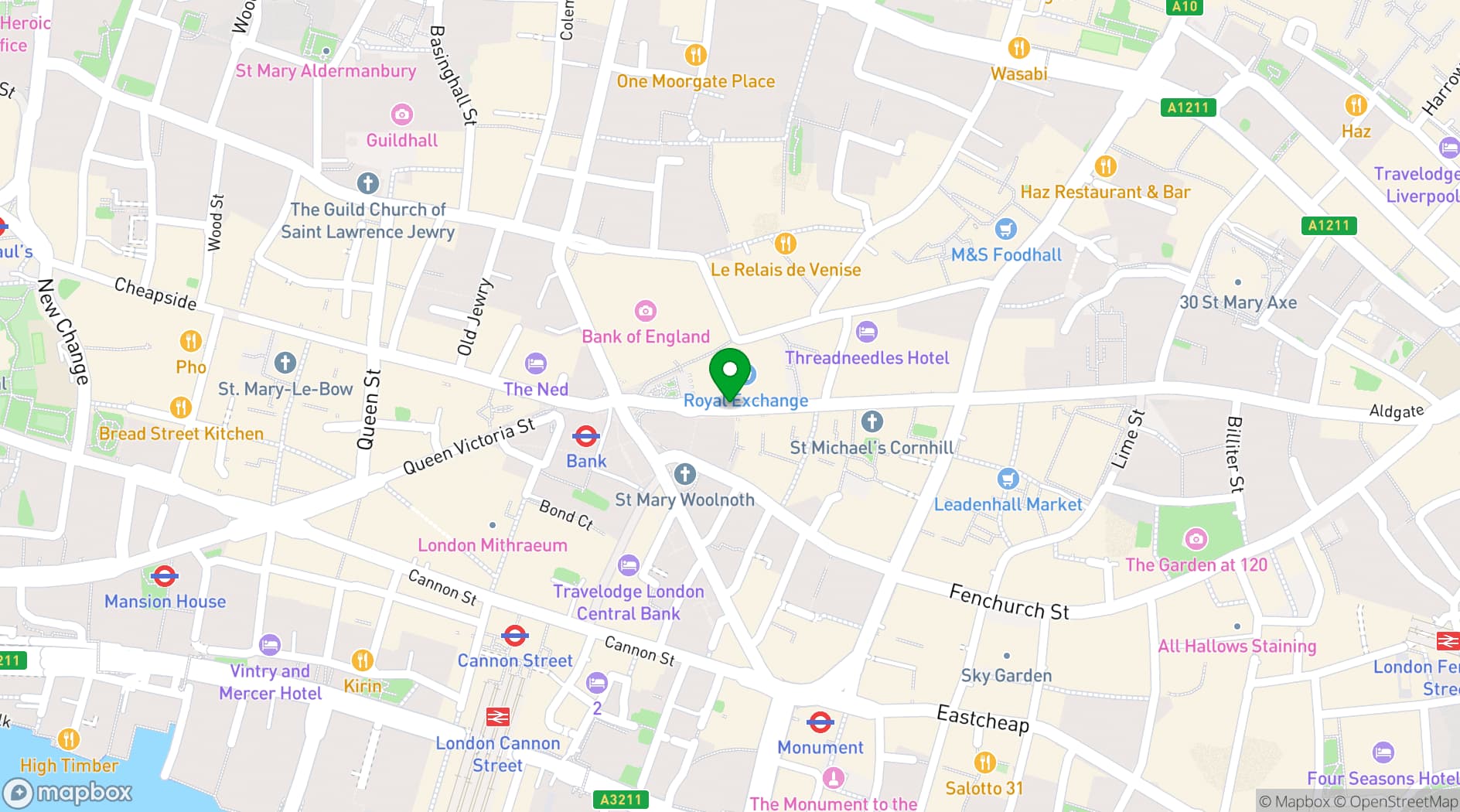 Map showing The Libertine