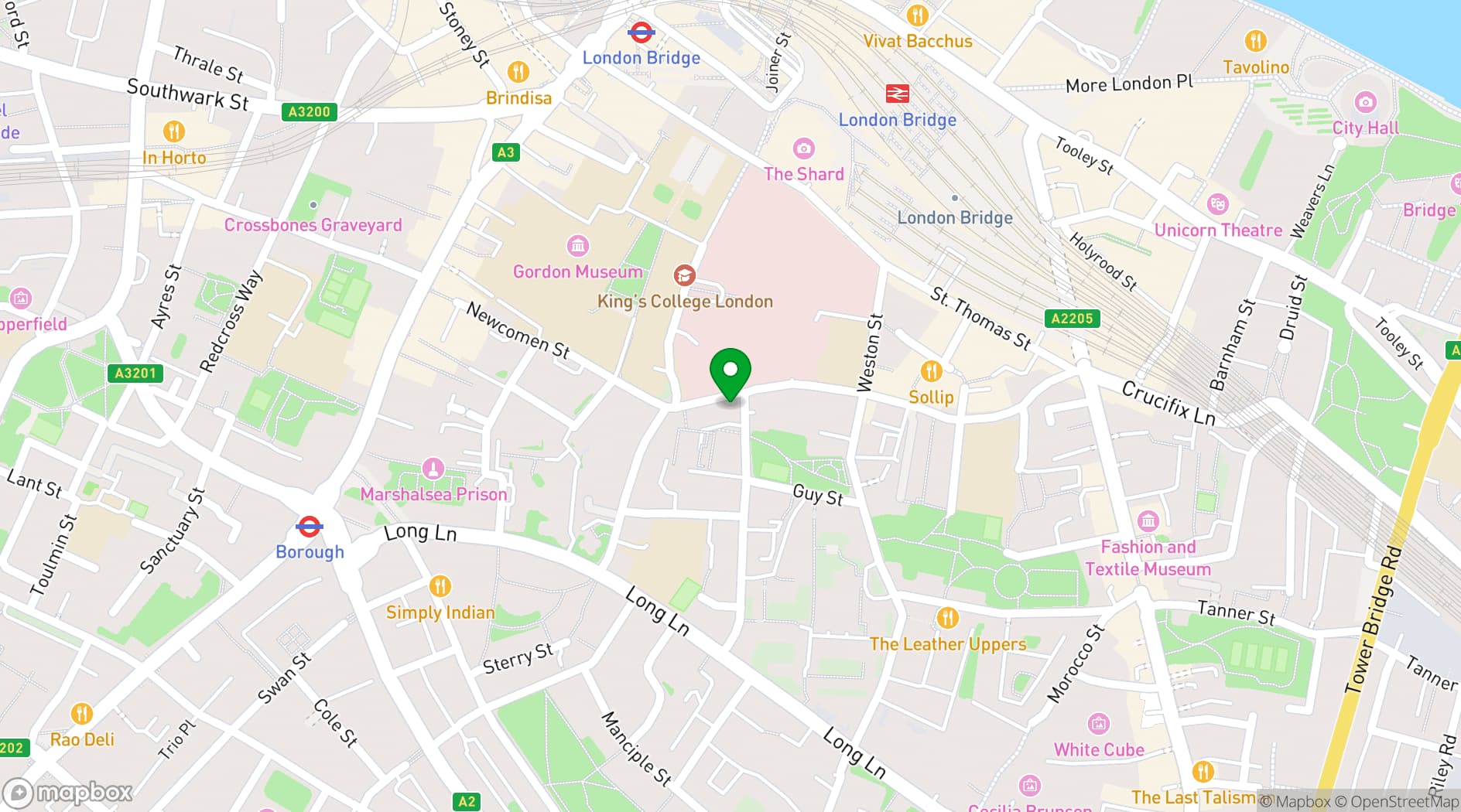 Map showing The Miller