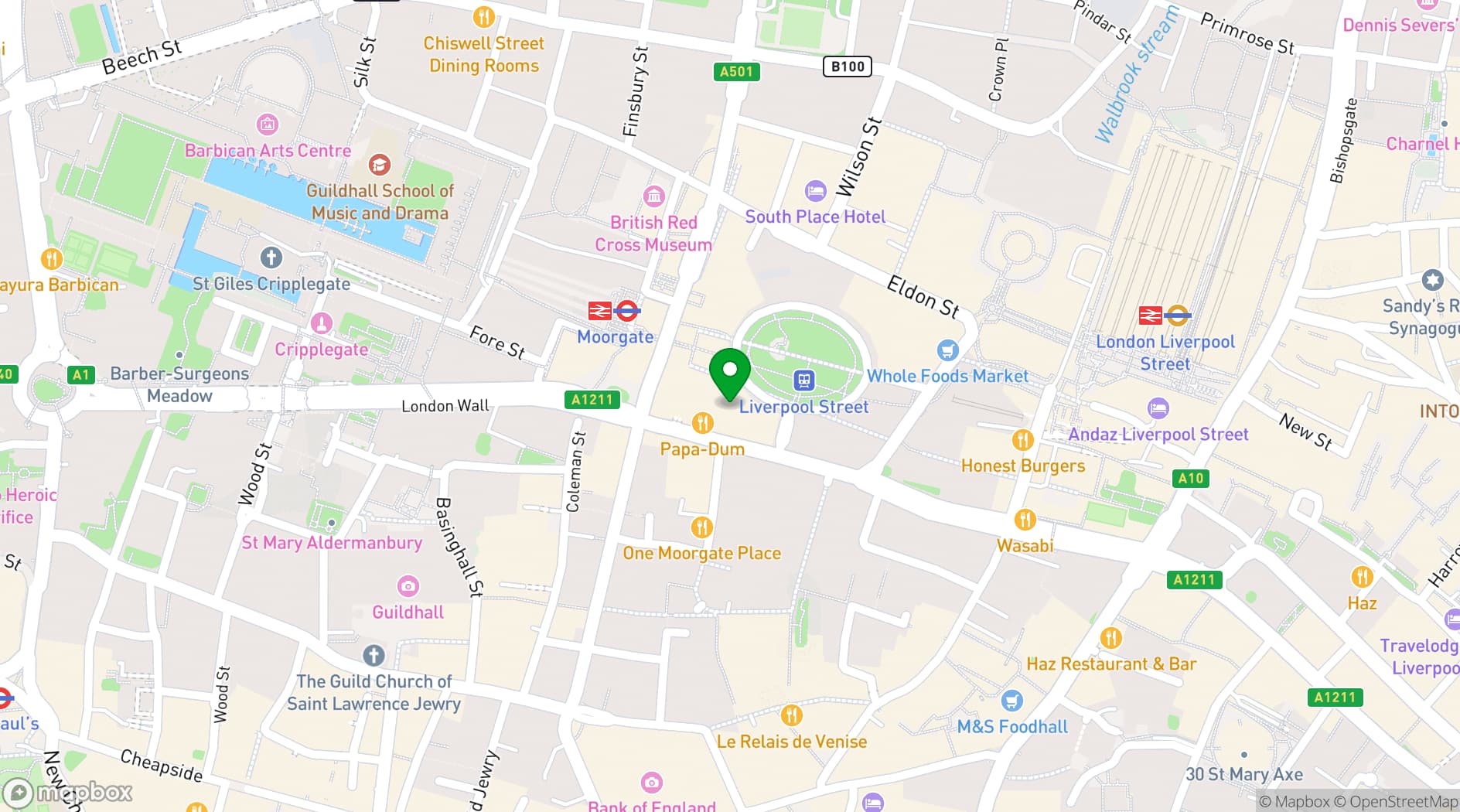 Map showing 1ovMany Event Space