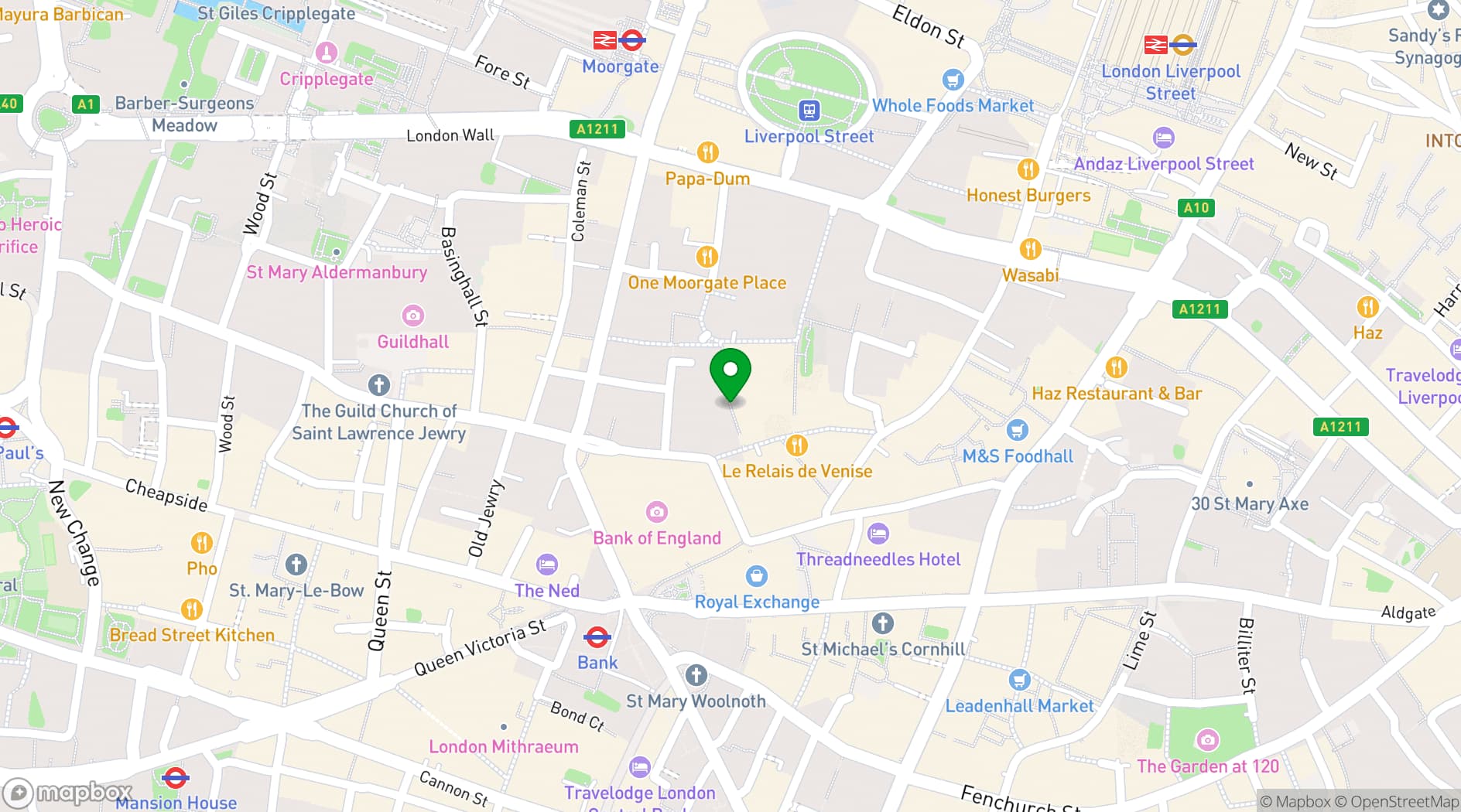 Map showing Notes Bank