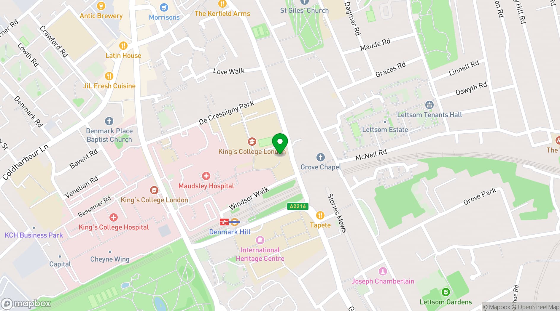 Map showing ORTUS Events