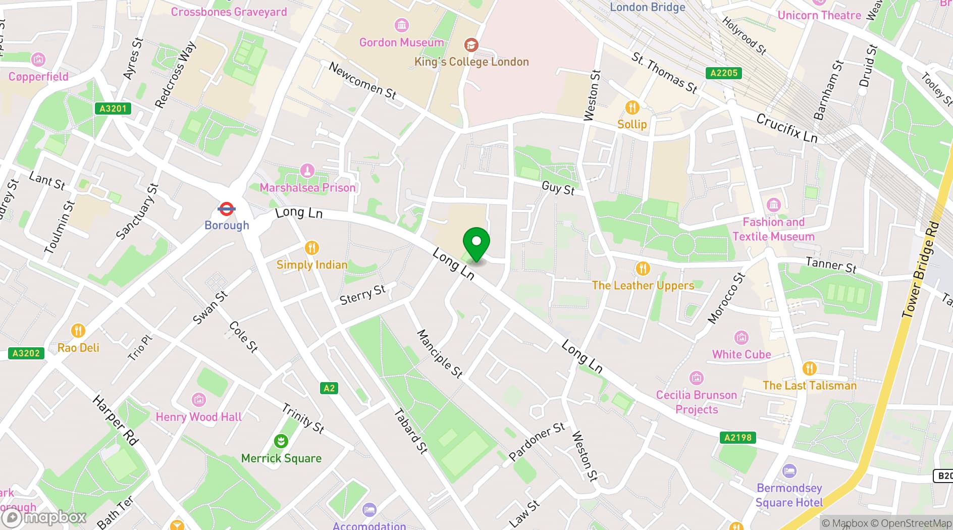 Map showing The Old School Yard