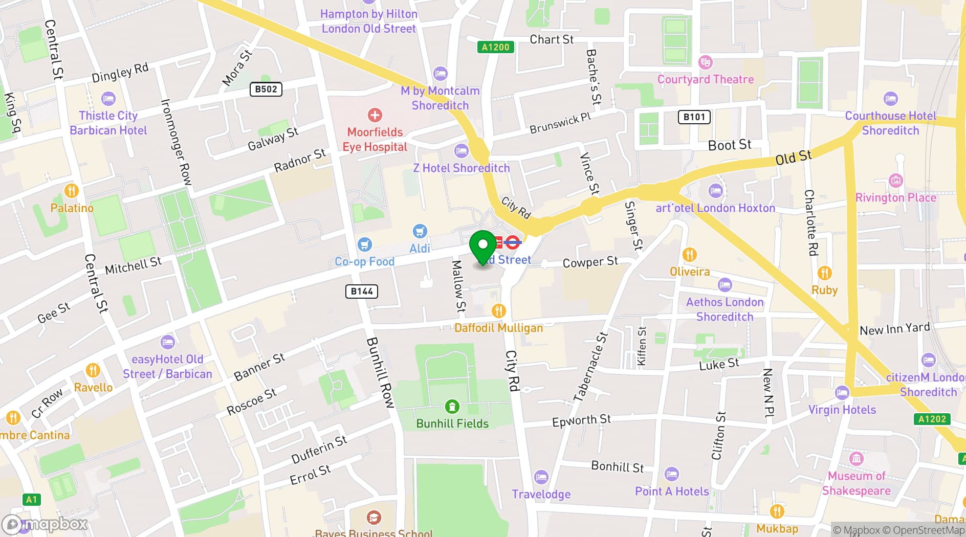 Map showing FORA - White Collar Factory