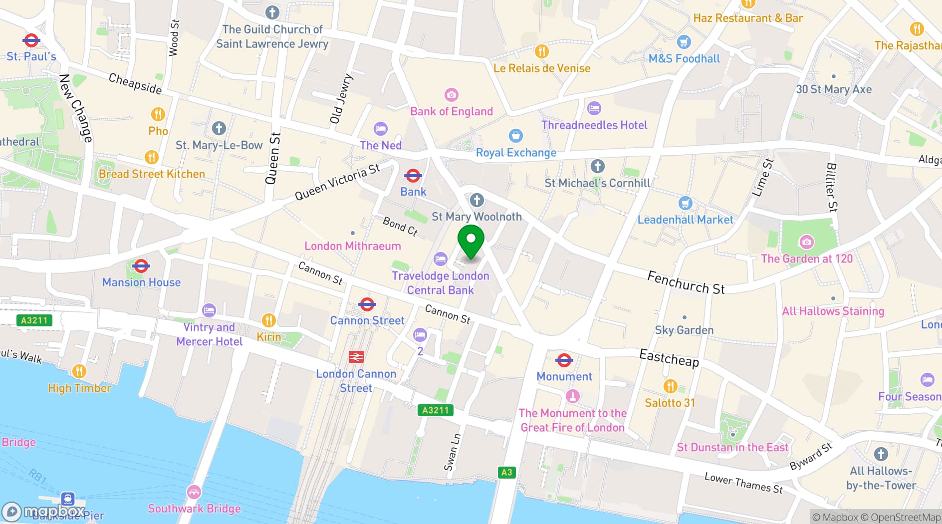 Map showing Presentation Suite – 5 King William Street