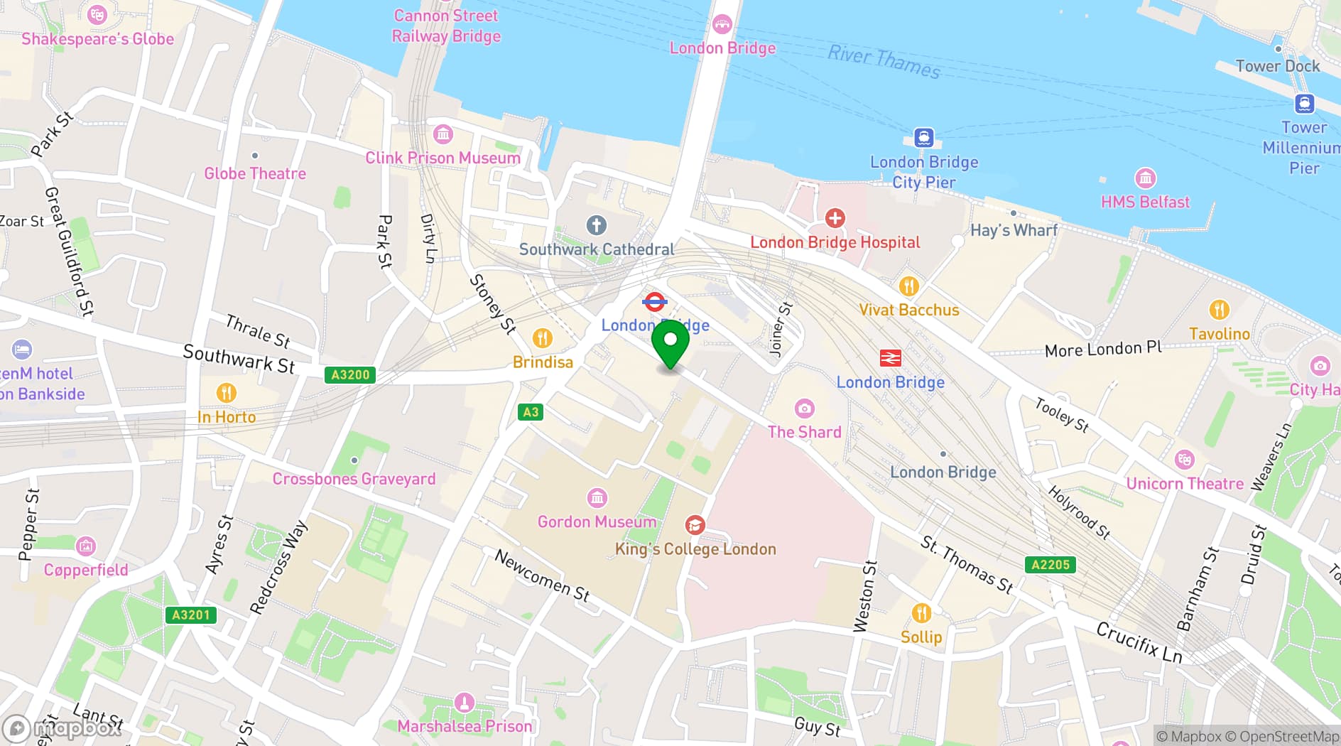 Map showing CREO London Bridge (Mary Sheridan House)