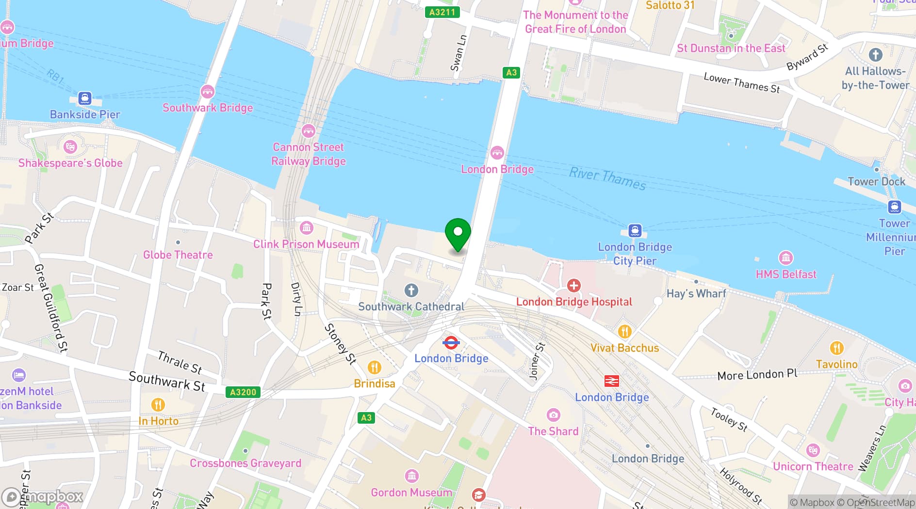 Map showing The Gander