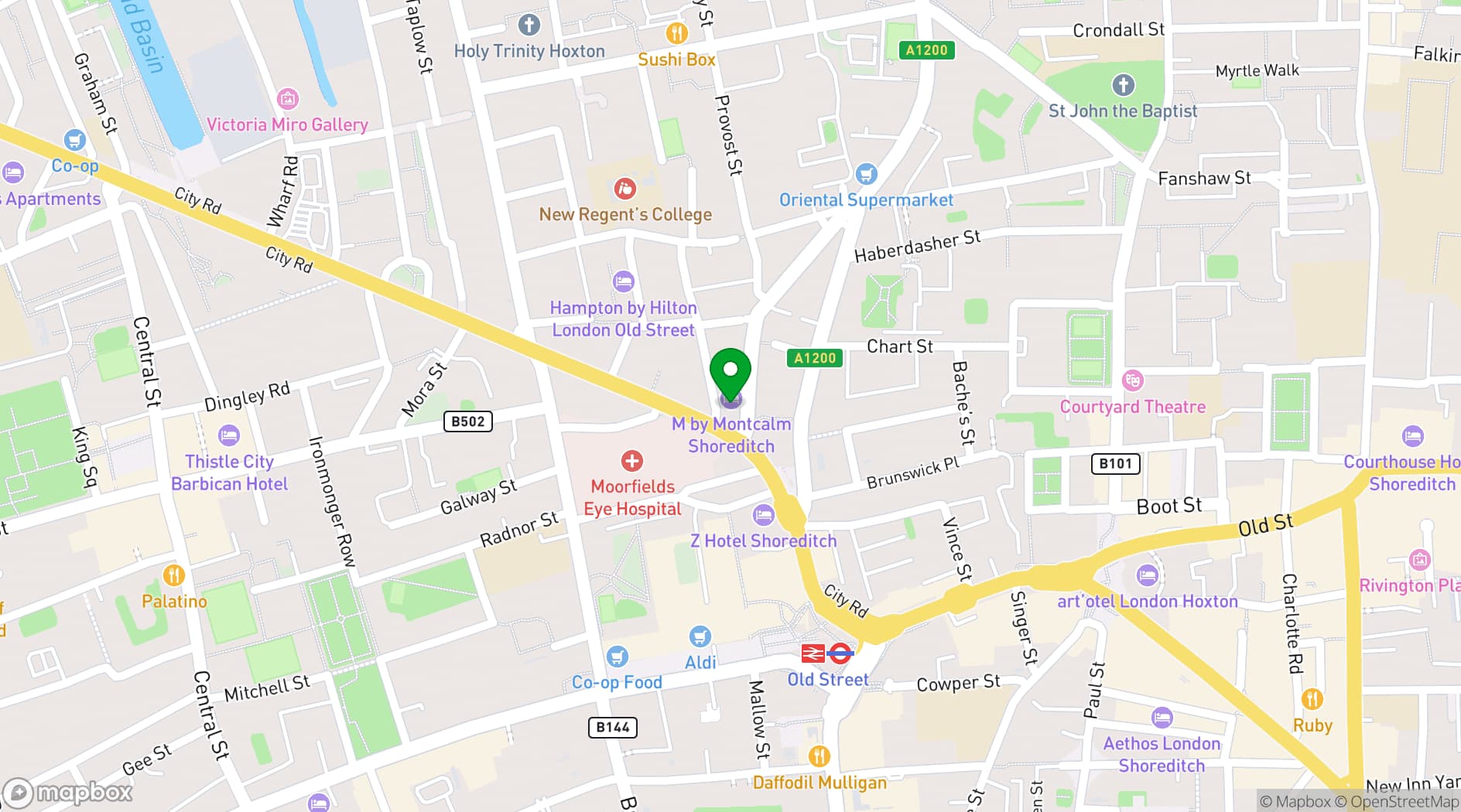 Map showing Marlowe