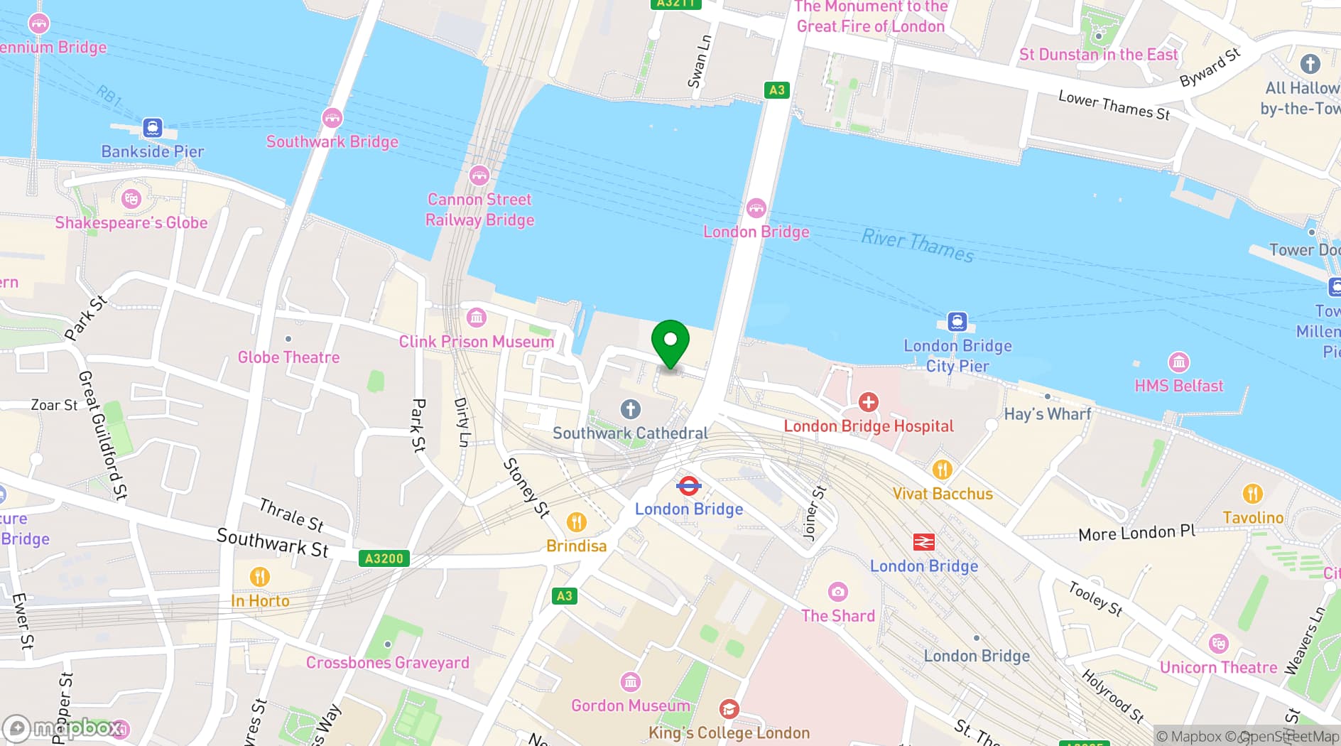 Map showing The Mudlark