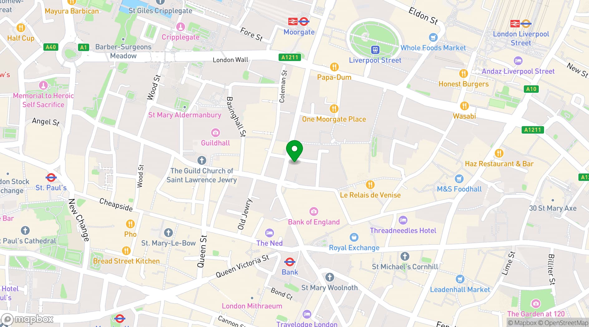 Map showing The Tokenhouse