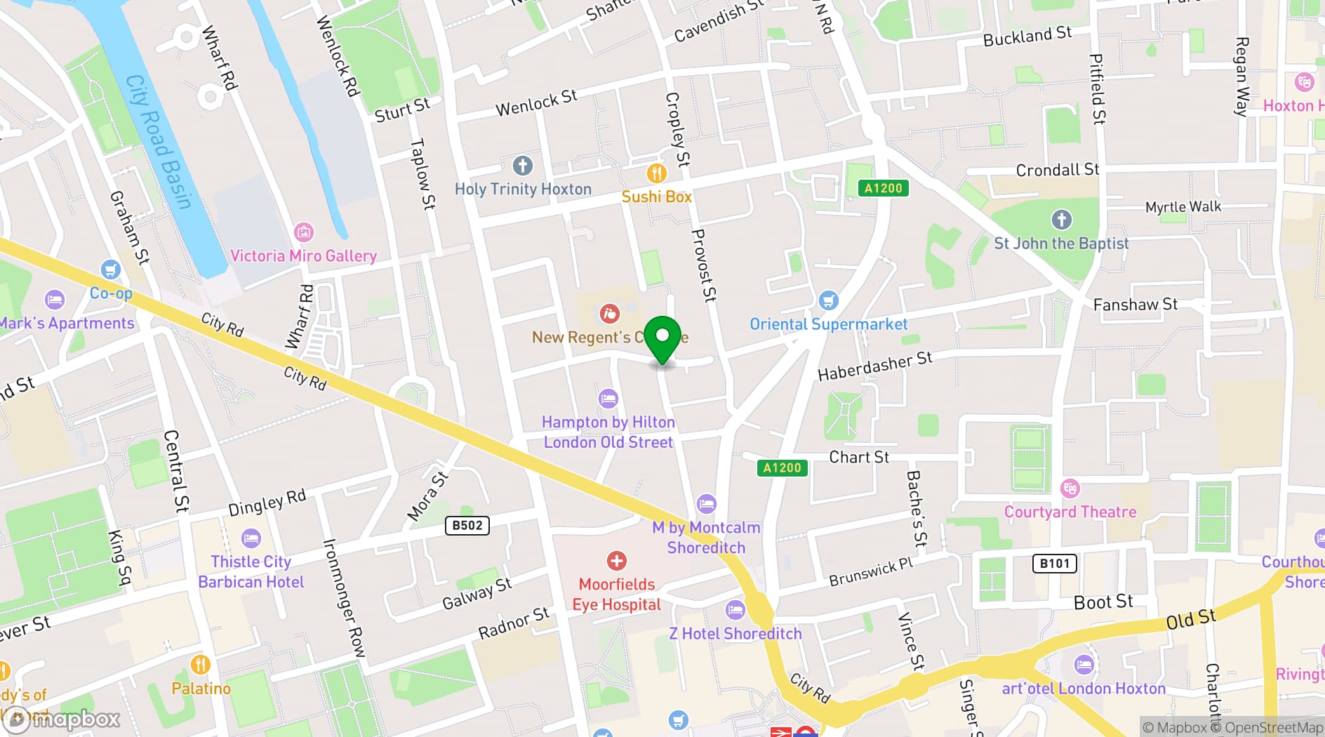 Map showing Space@119