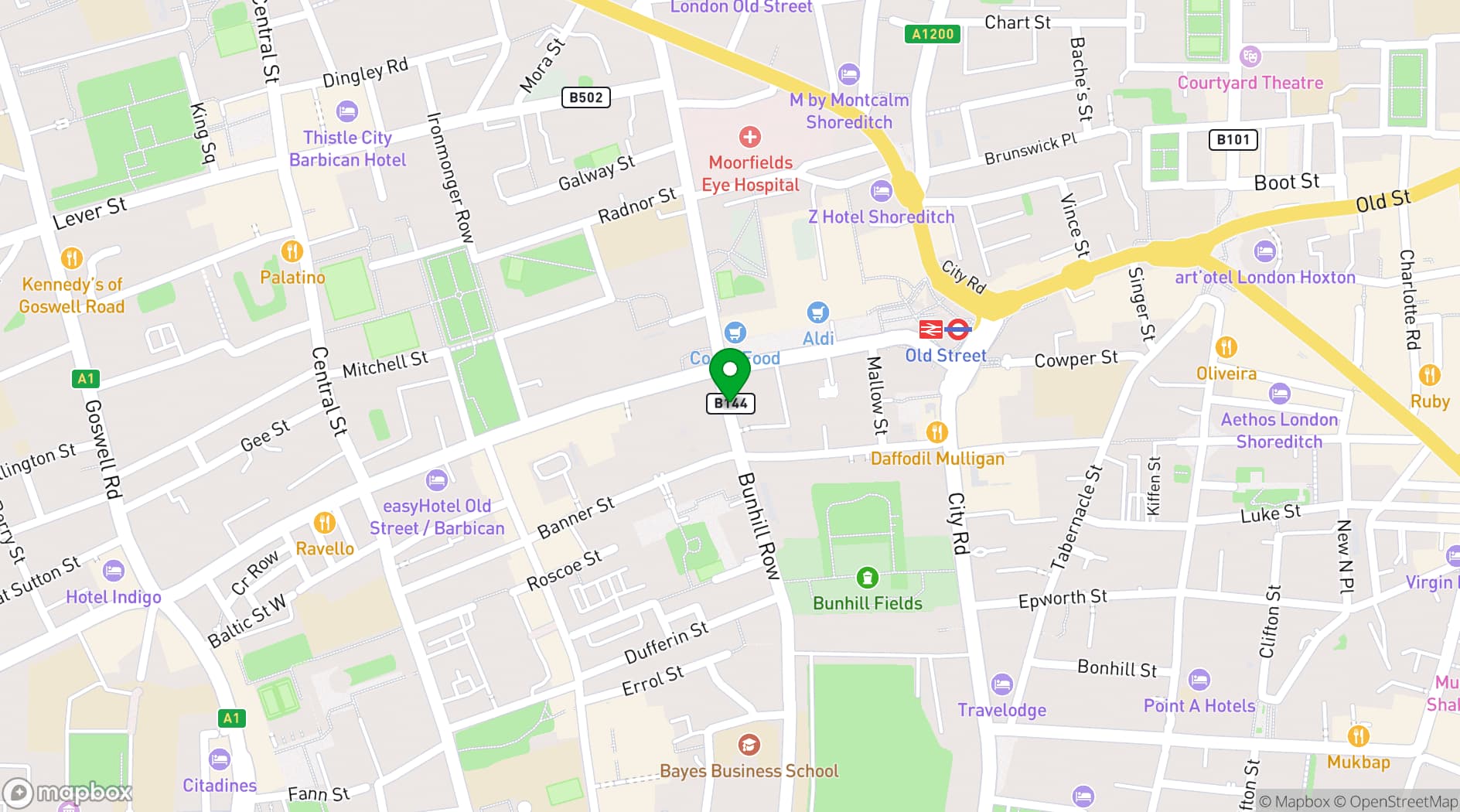 Map showing London Connectory