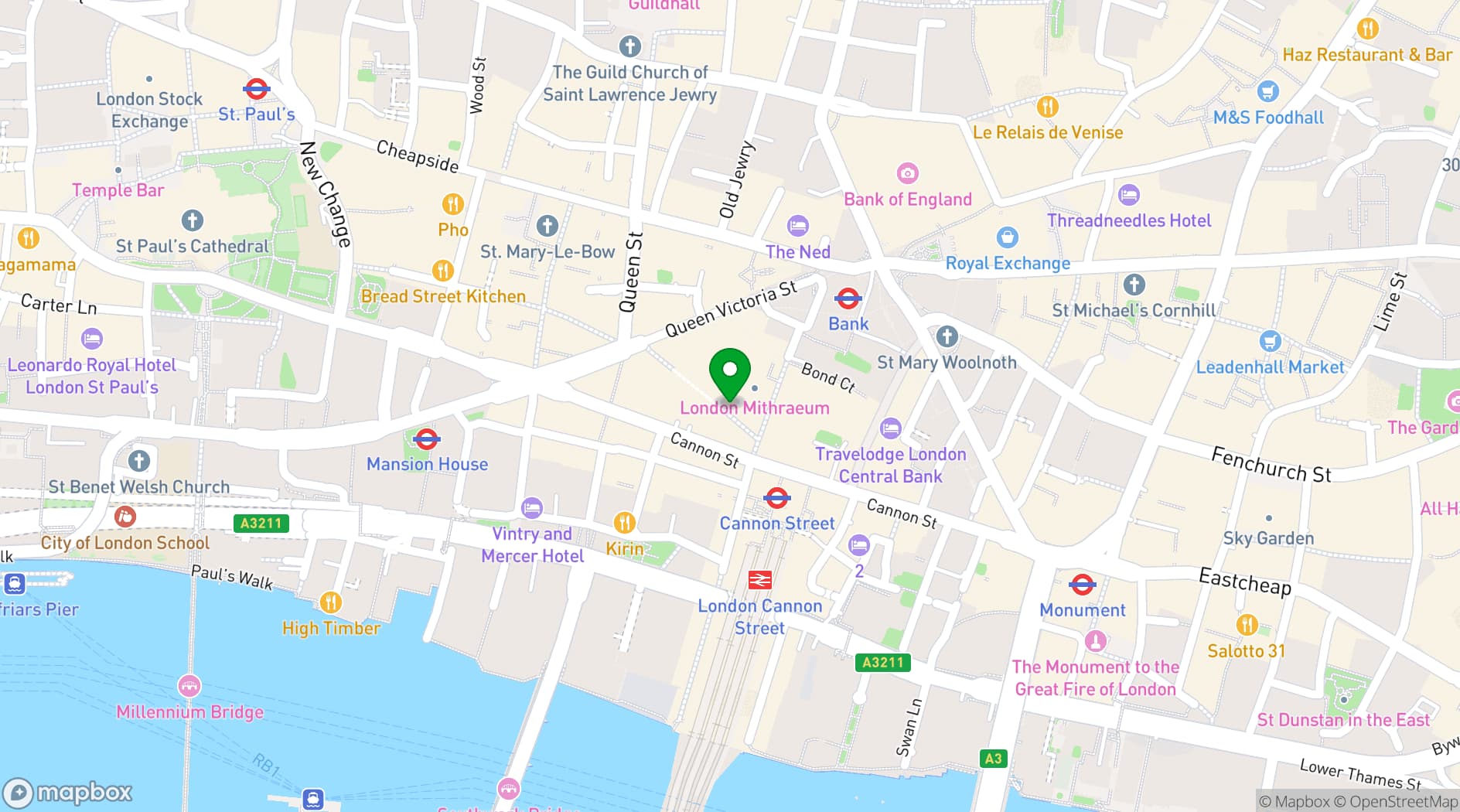 Map showing Lina Stores
