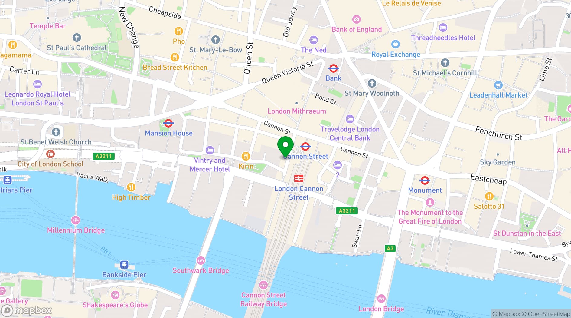 Map showing 8½ London