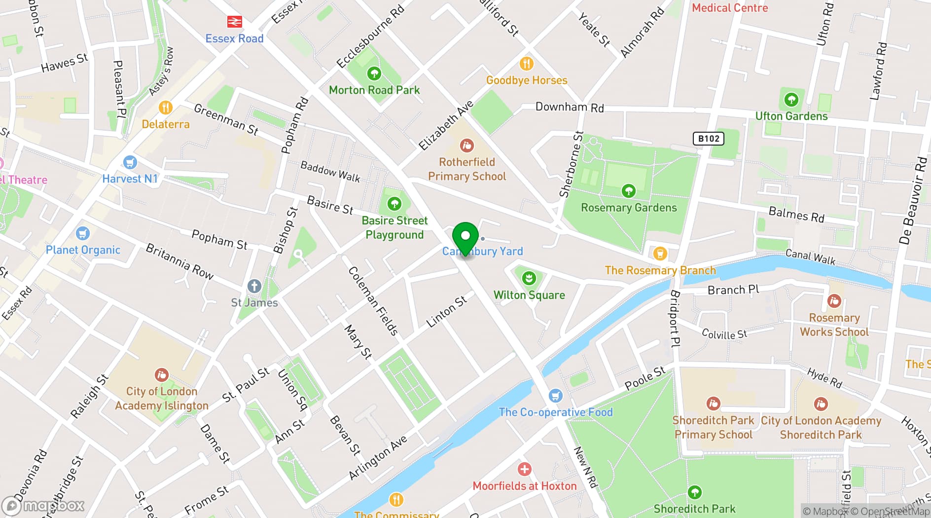 Map showing No Such Place